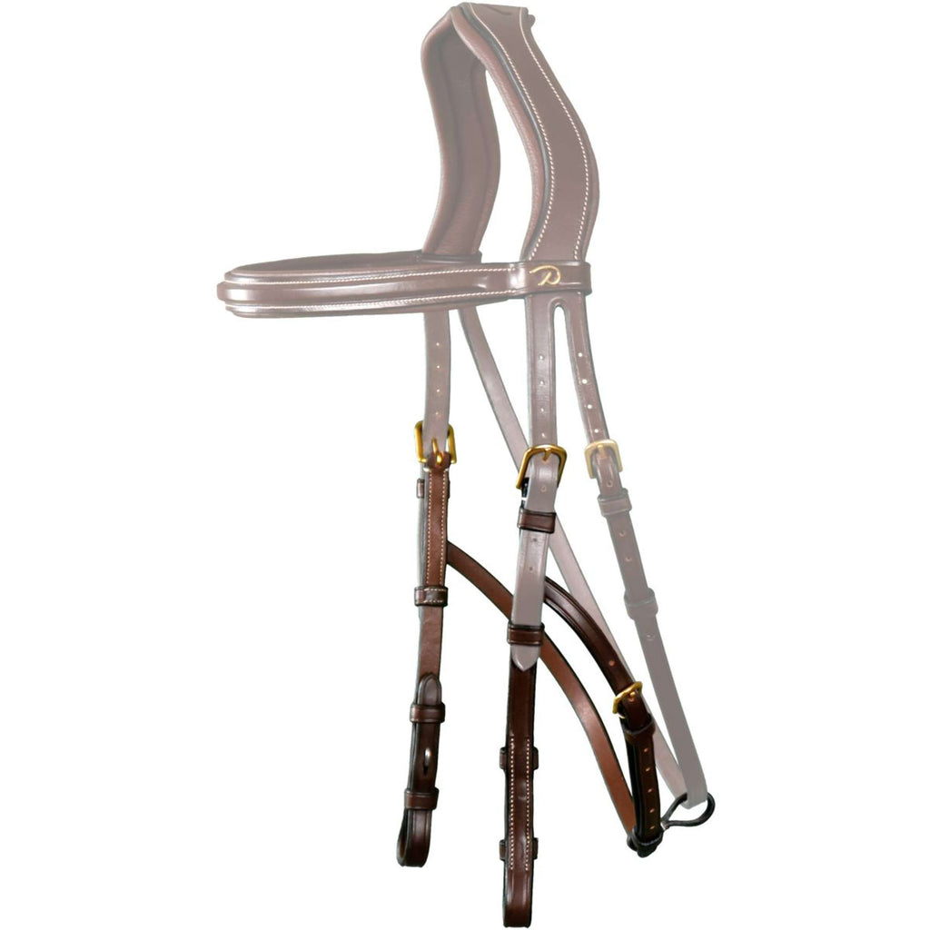Dyon Backenstücke Hackamore Braun