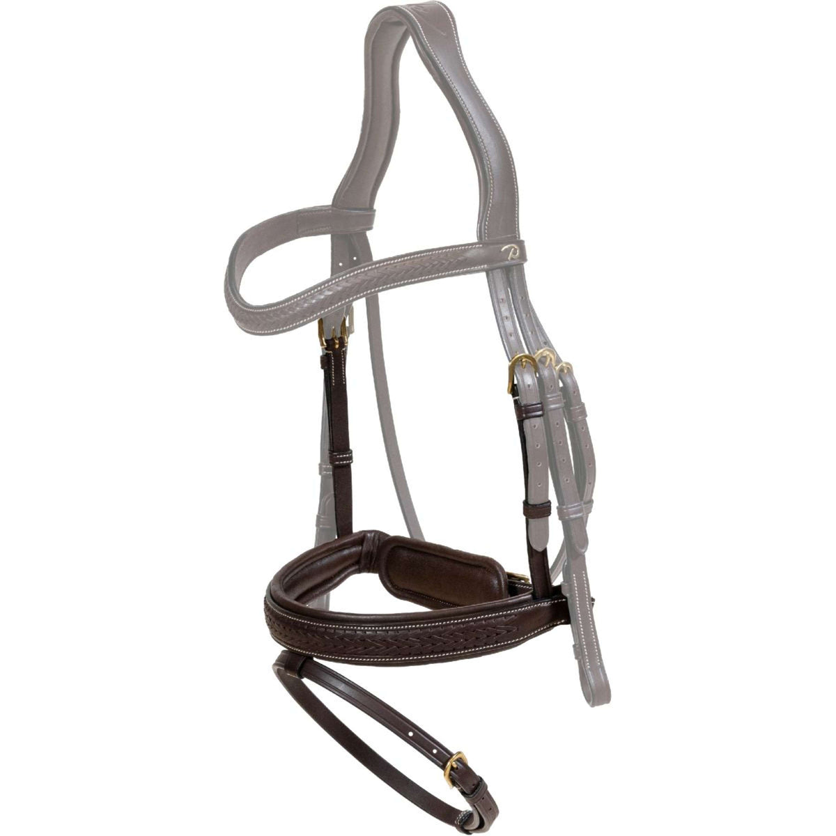 Dyon Reithalfter Pull-Back Geflochten Braun