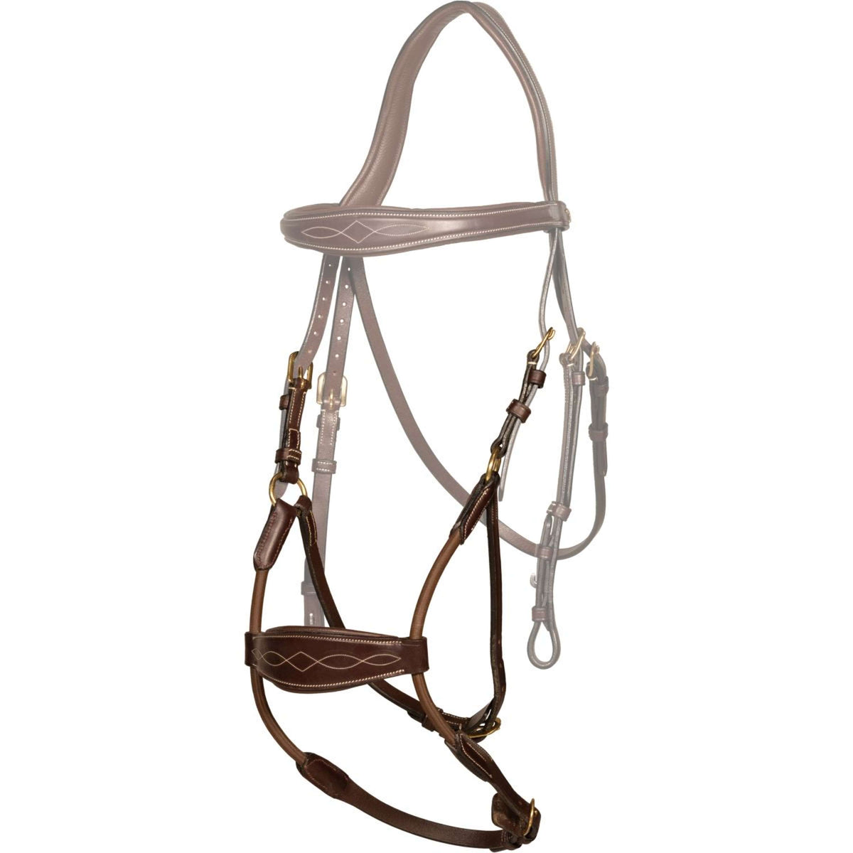 Dyon Reithalfter Hybrid Elastisch Braun