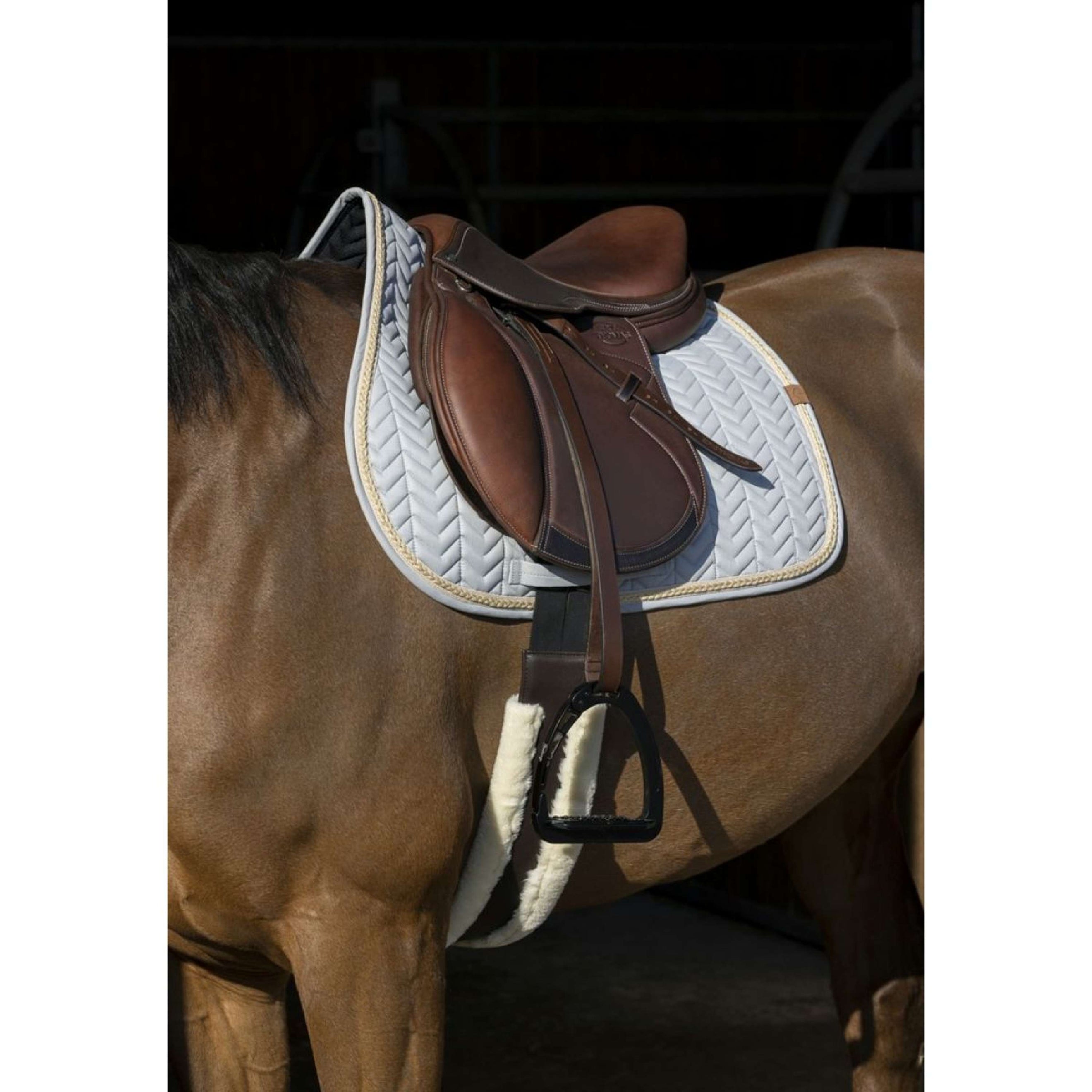 EQUITHÈME Schabracke Softy Jumping Grau/Blau EQUITHÈME Schabracke Softy Jumping Grau/Blau