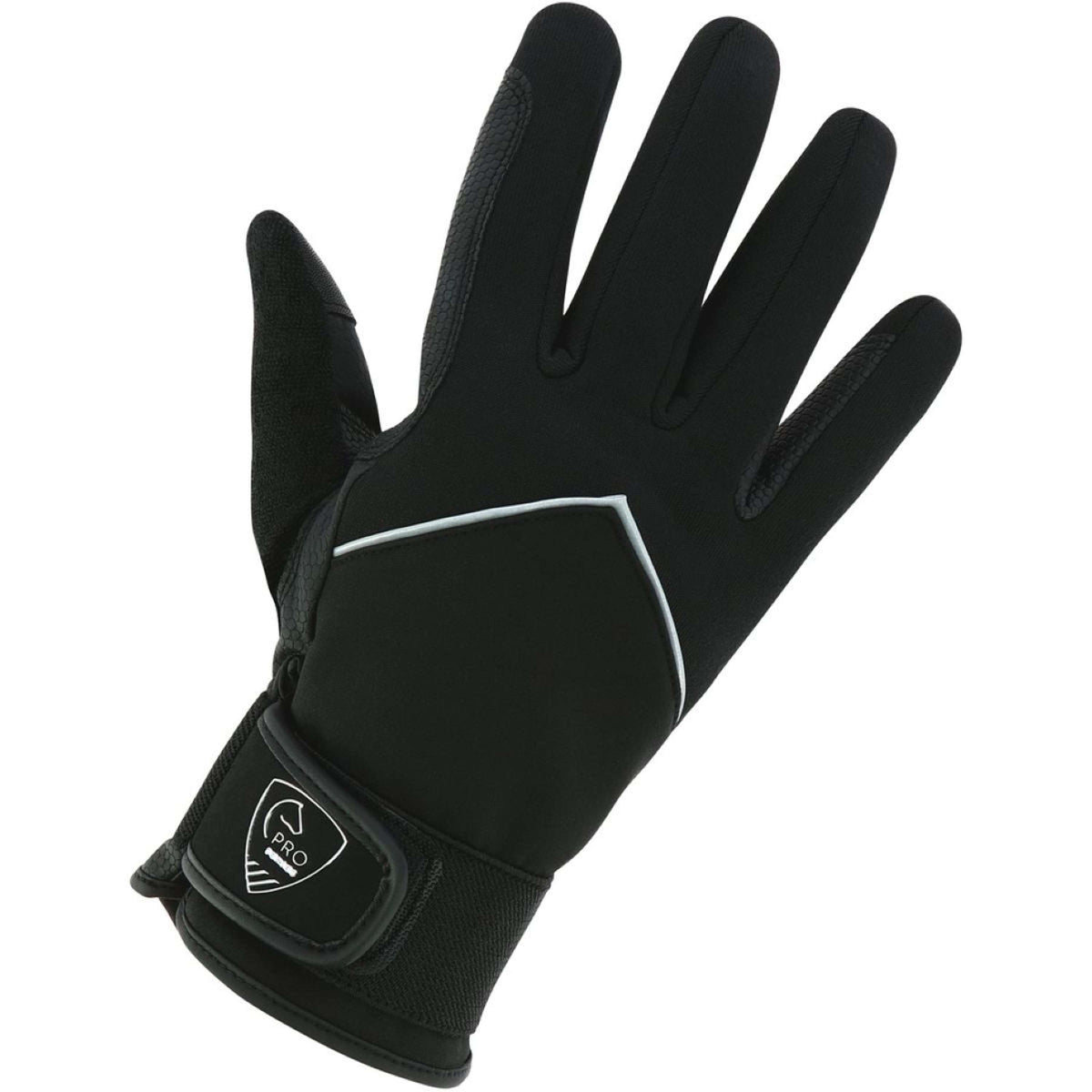 EQUITHÈME Handschuhe Pro Series Vertical Winter Schwarz