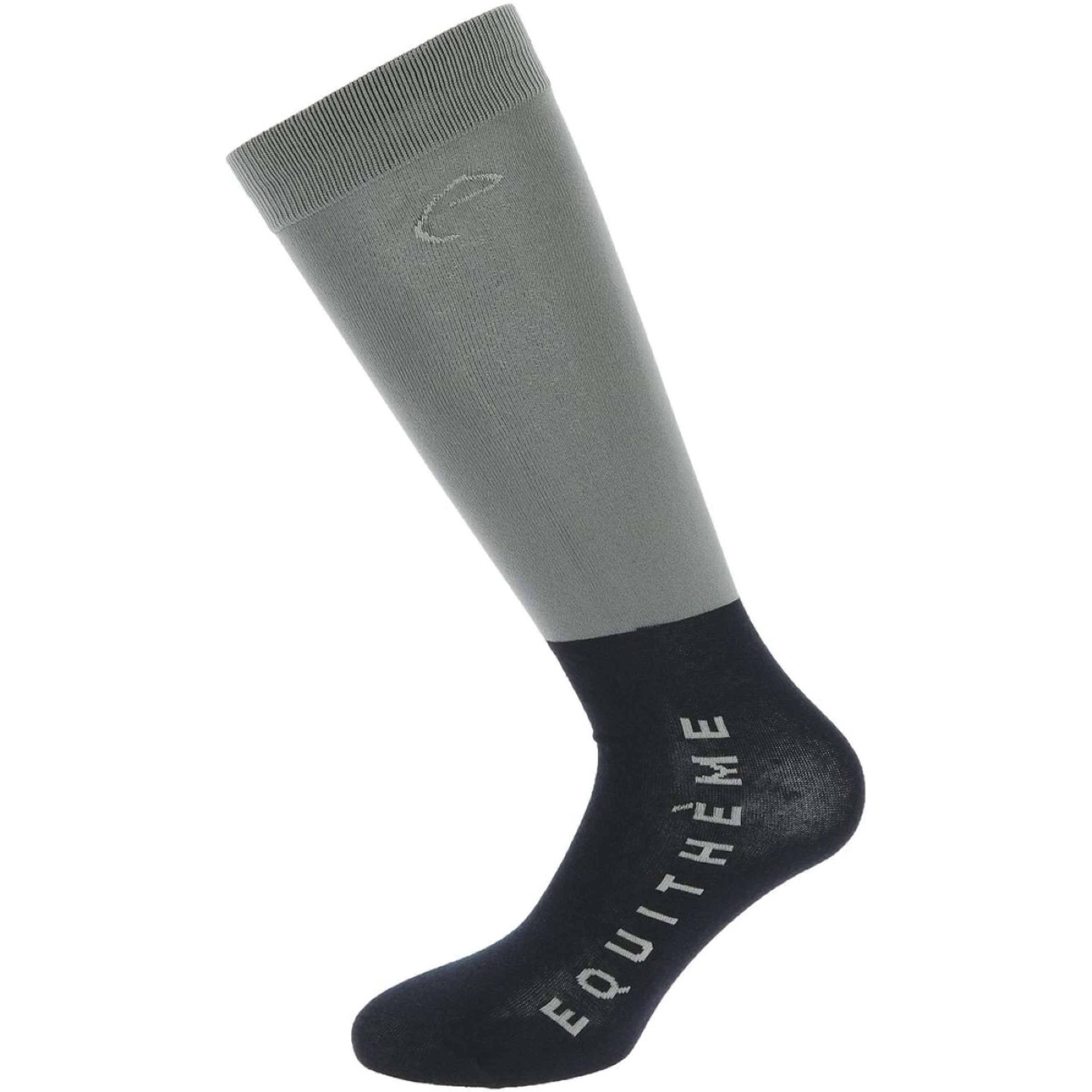 EQUITHÈME Reitsocken Compet Grau/Marineblau EQUITHÈME Reitsocken Compet Grau/Marineblau