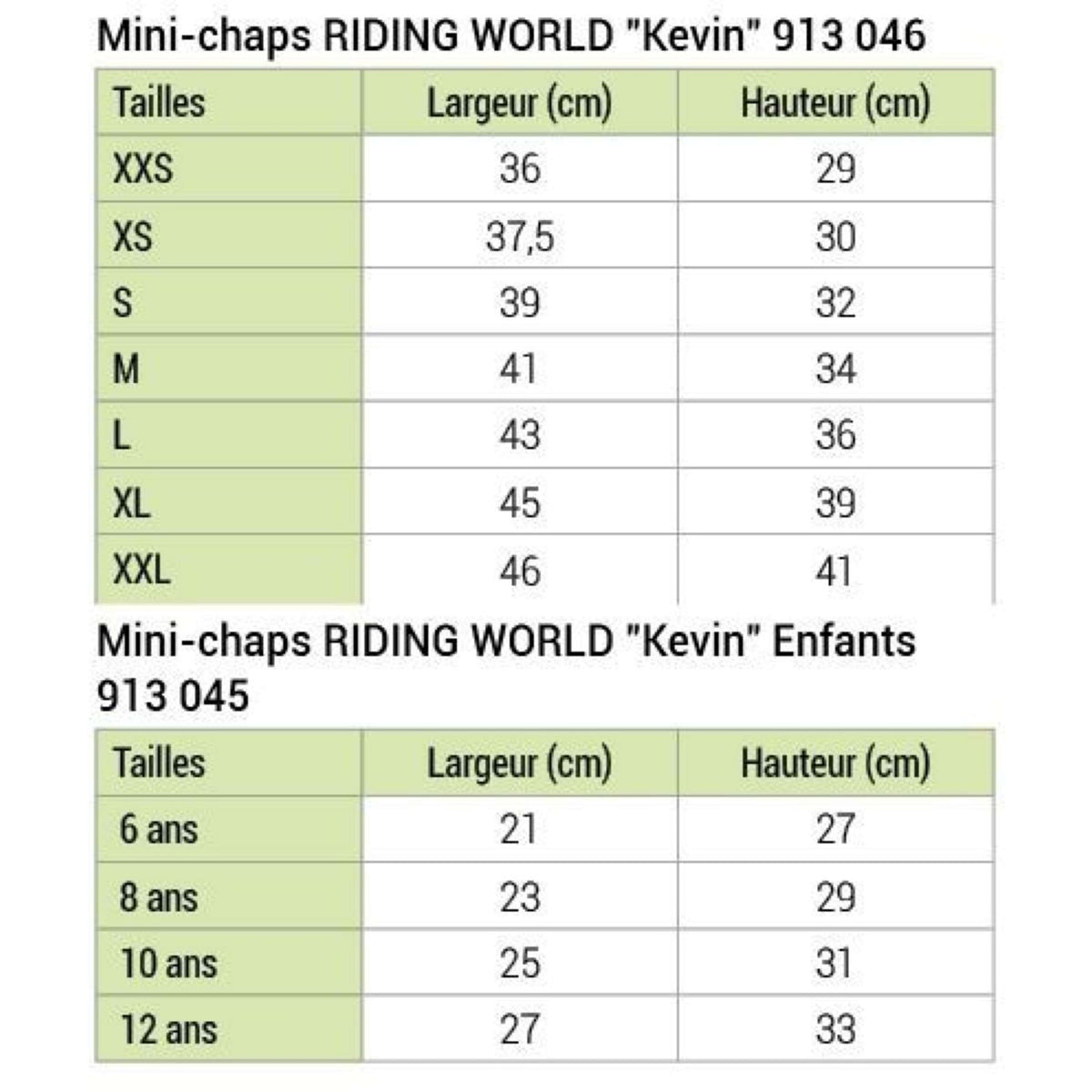 Riding World Minichaps Kevin Kids Schwarz