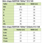 Norton Minichaps Glitter Schwarz