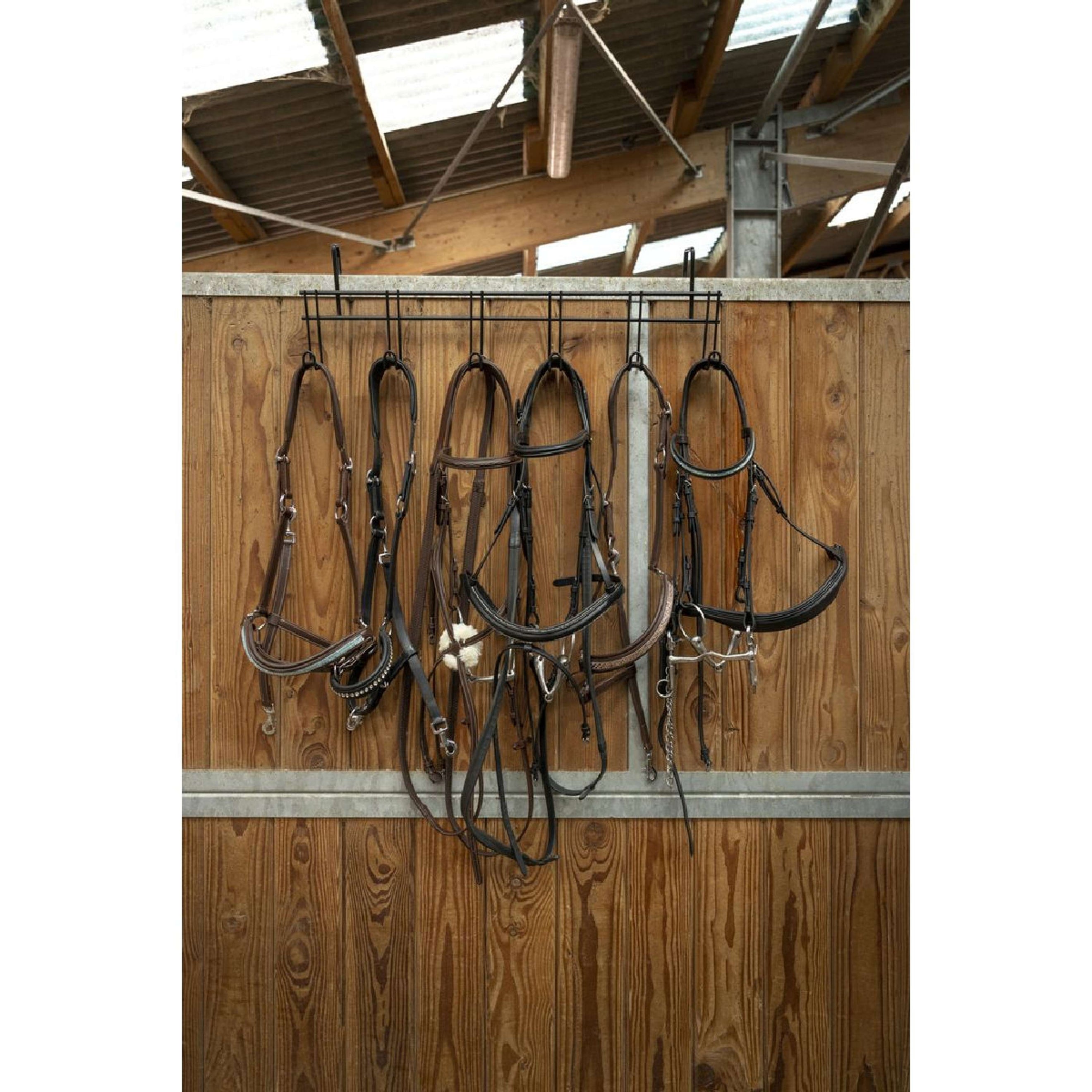 Hippotonic Trensenhalter mit 6 Haken Schwarz Hippotonic Trensenhalter mit 6 Haken Schwarz