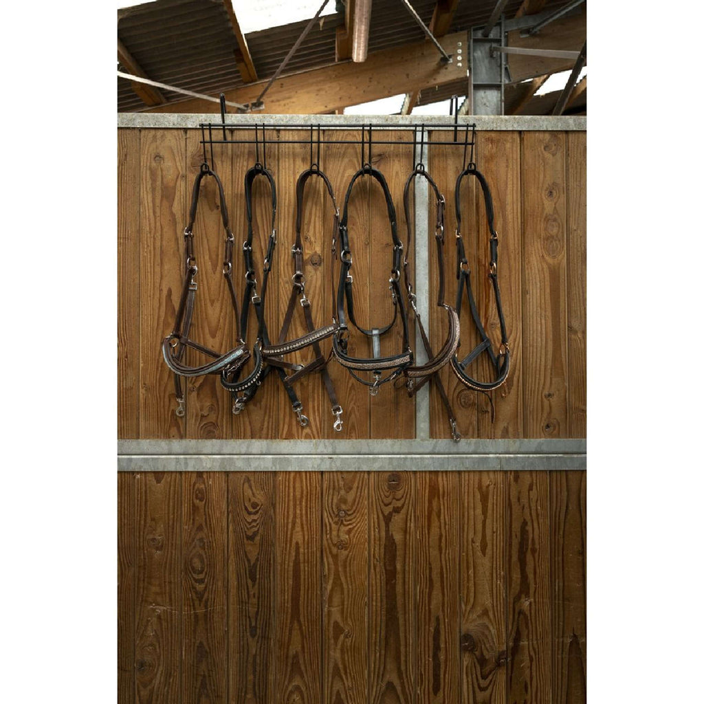 Hippotonic Trensenhalter mit 6 Haken Schwarz