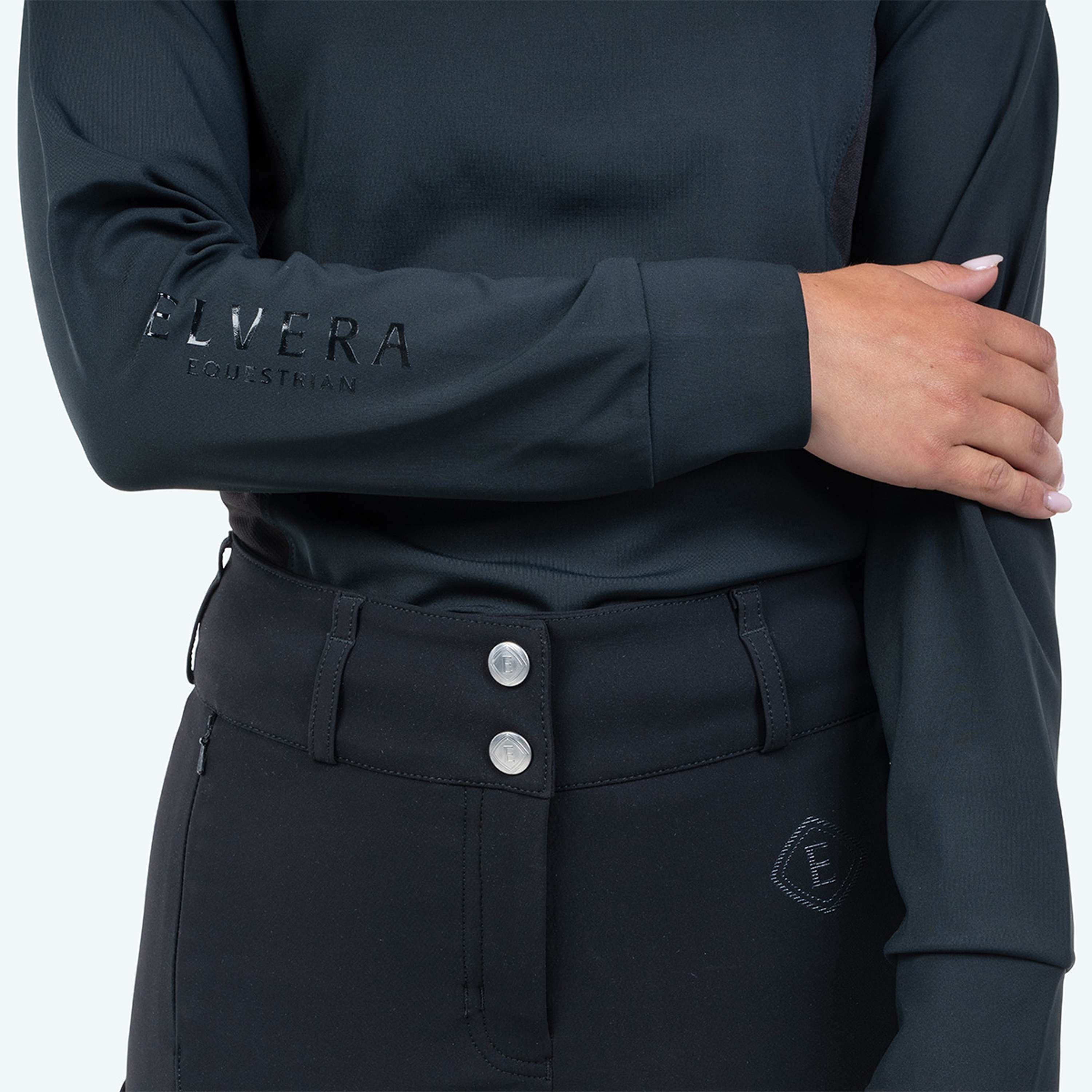 Elvera Equestrian Trainingsshirt EEMexa Lange Ärmel Schwarz