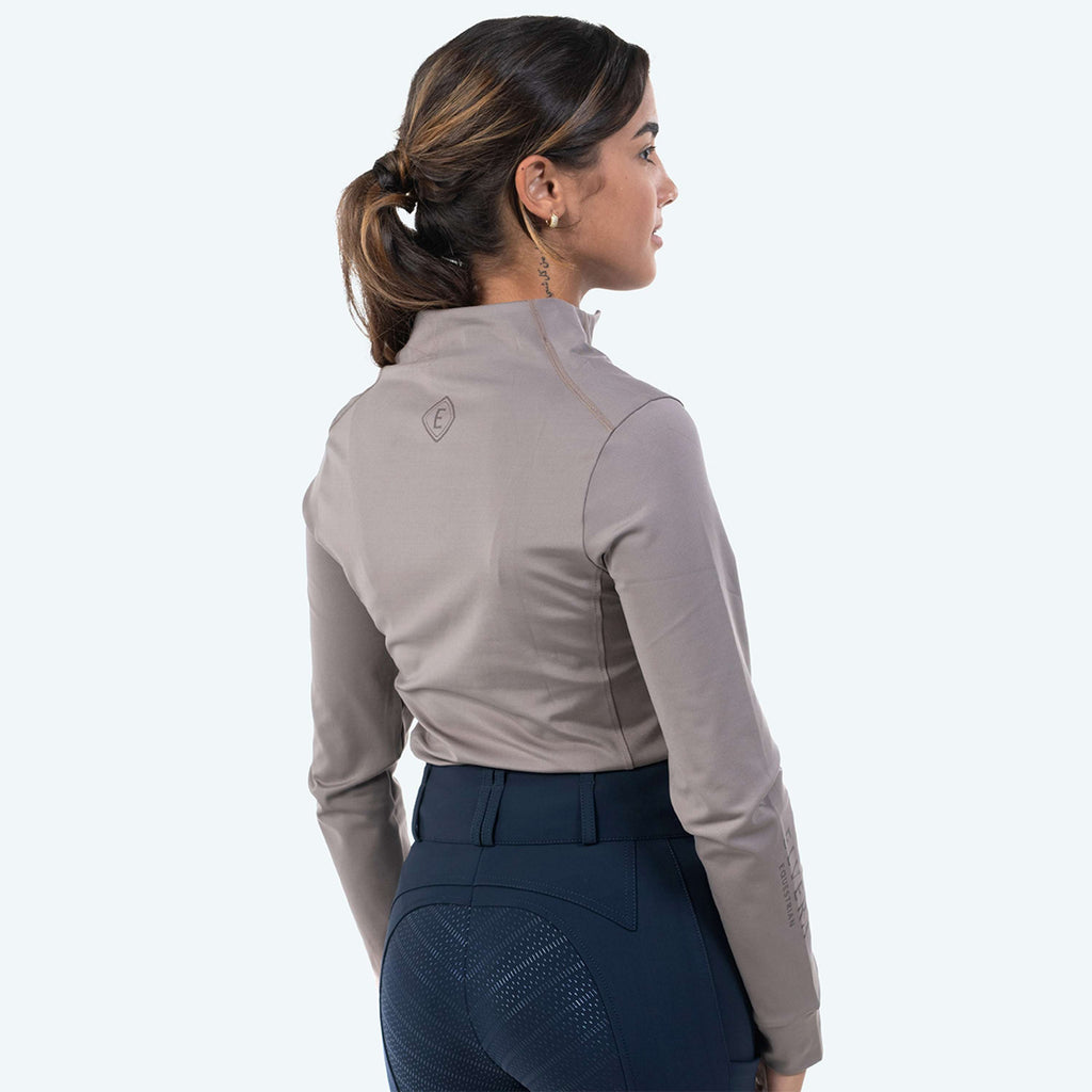 Elvera Equestrian Trainingsshirt EEMexa Lange Ärmel Walnuss