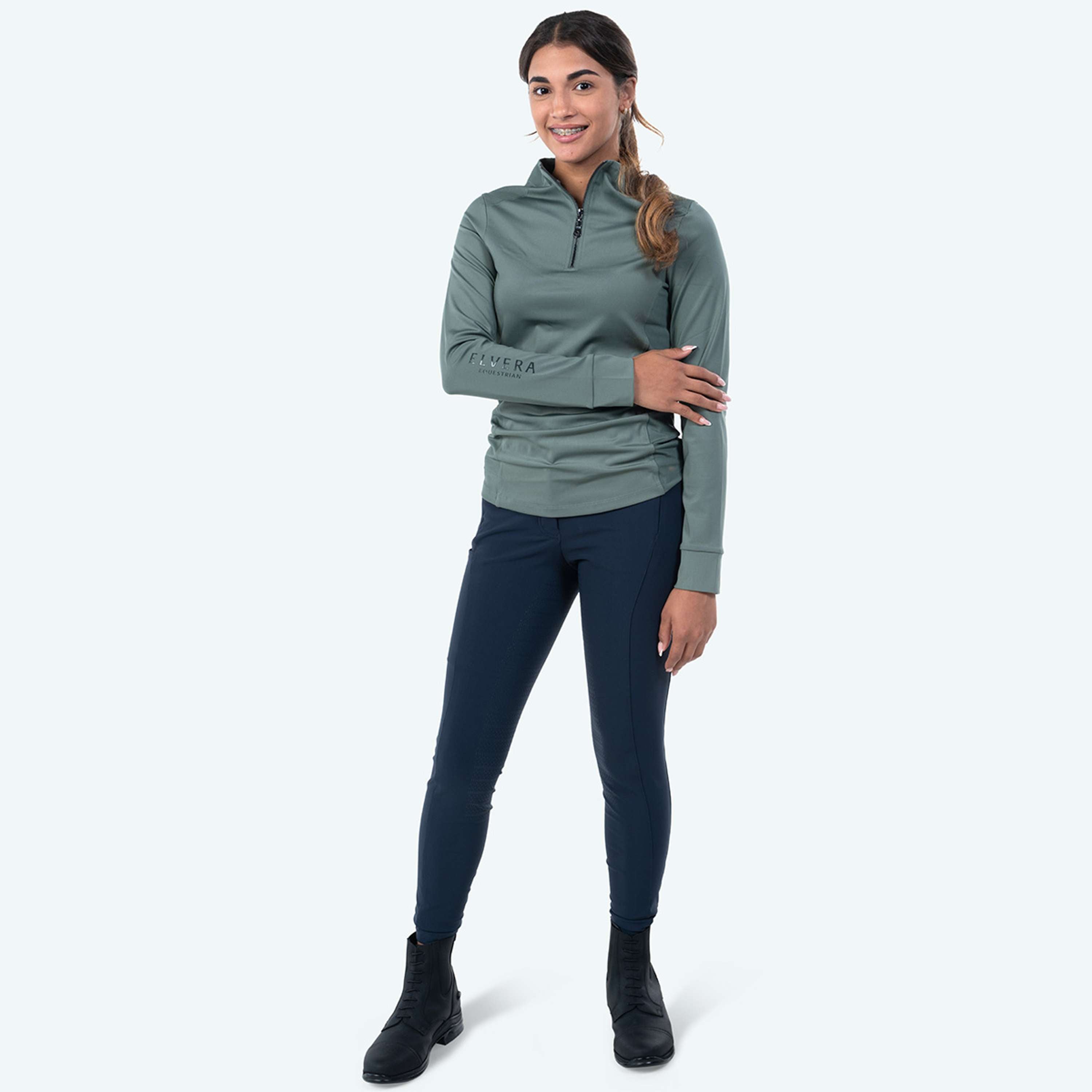 Elvera Equestrian Trainingsshirt EEMexa Lange Ärmel Oregano