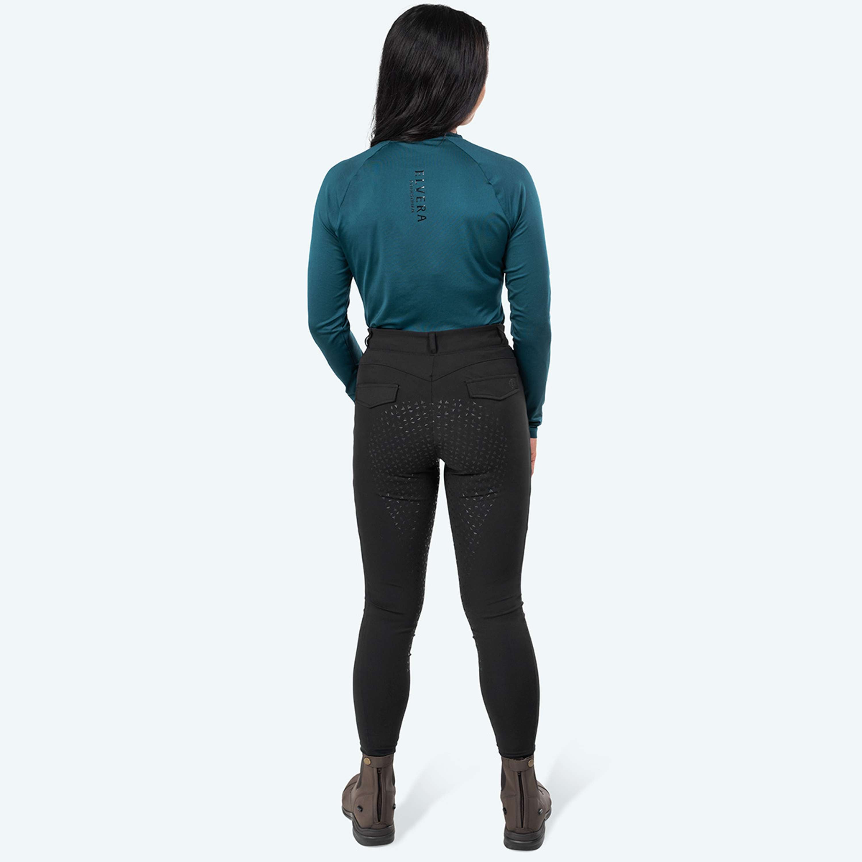 Elvera Equestrian Reitleggings Motion Solid Black