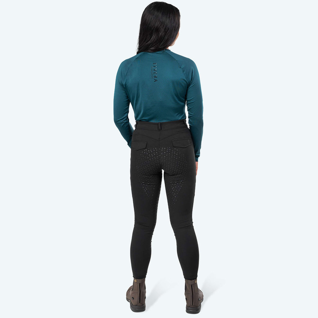 Elvera Equestrian Reitleggings Motion Solid Black