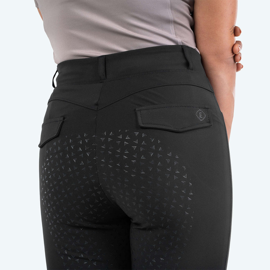 Elvera Equestrian Reitleggings Motion Solid Black