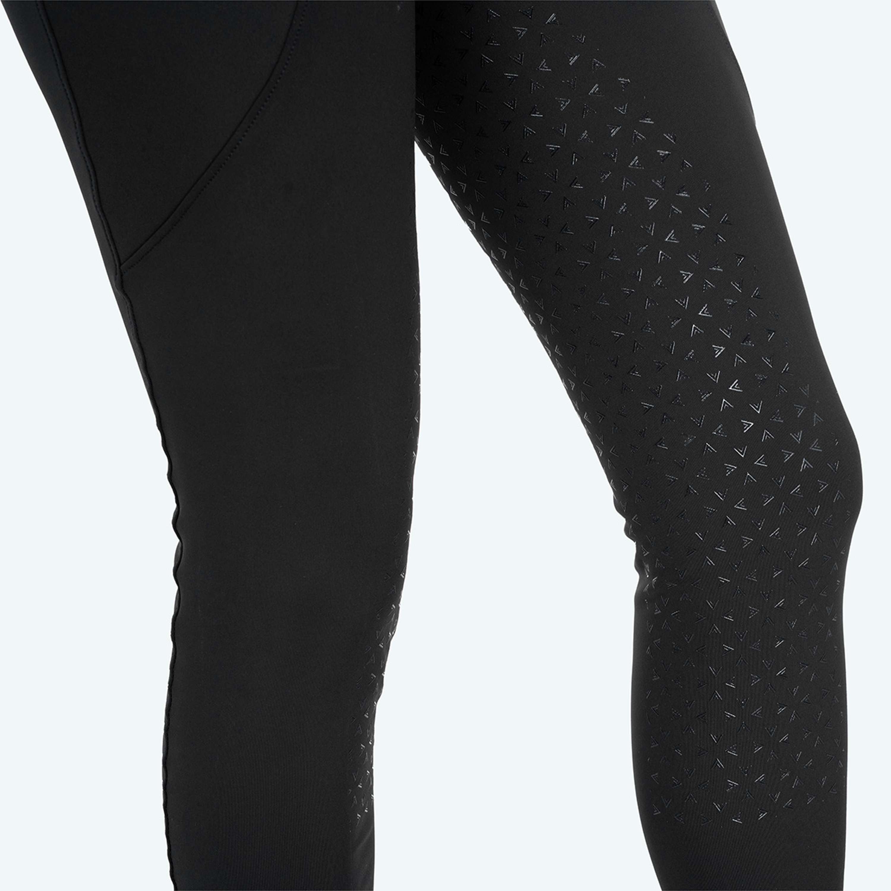 Elvera Equestrian Reitleggings Motion Bling Solid Black