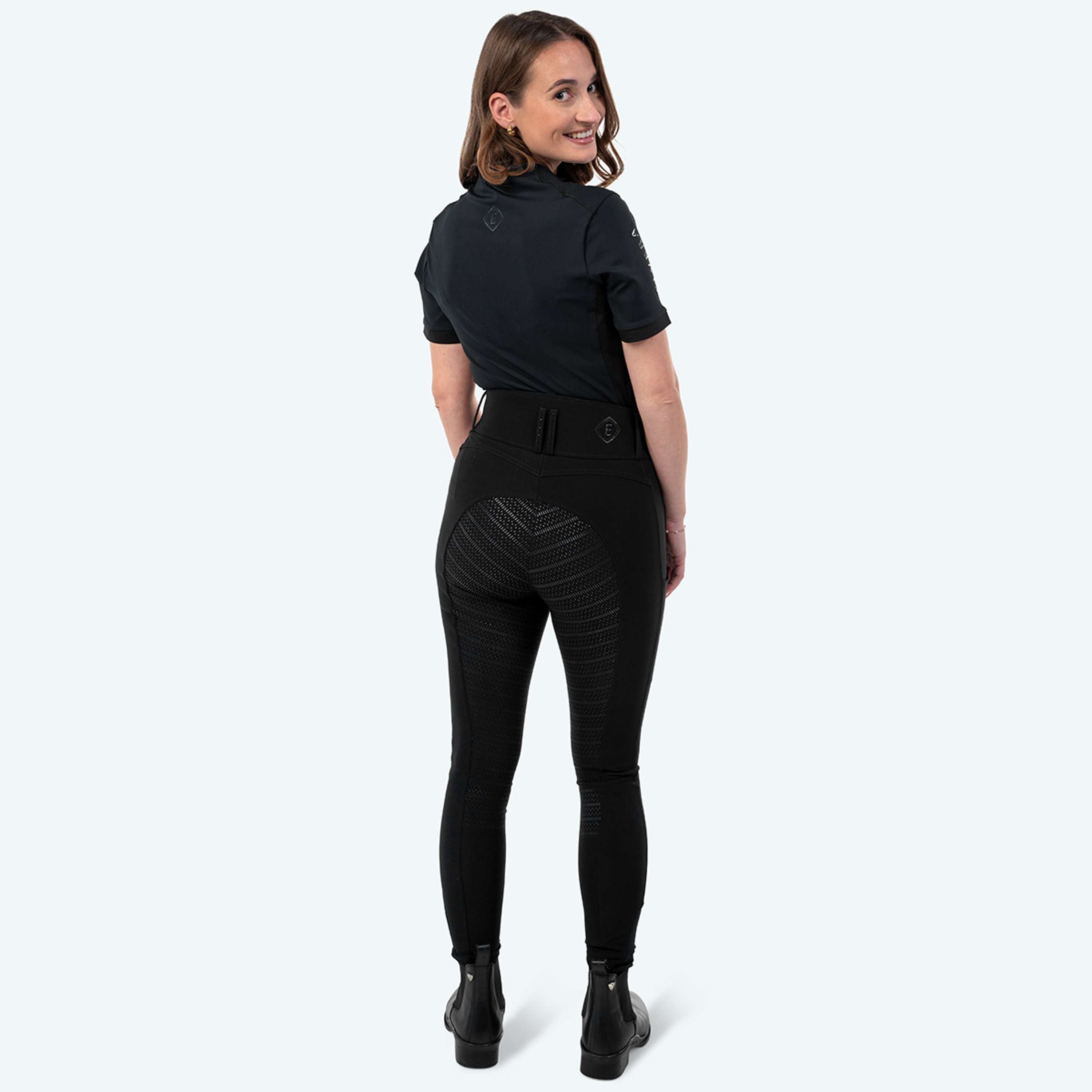 Elvera Equestrian Reithose Performance Bling Schwarz