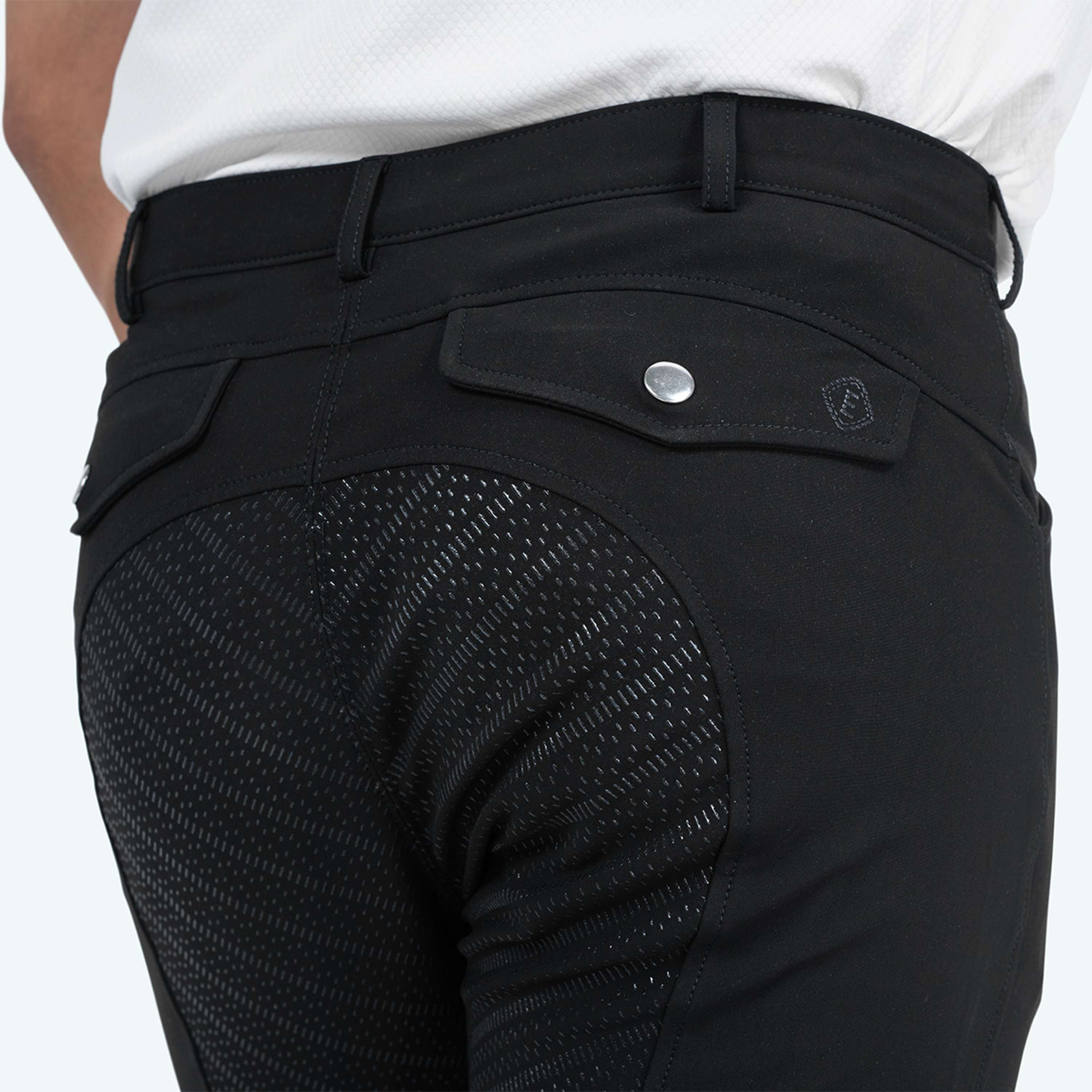 Elvera Equestrian Reithose Dual Core Pro Herren Schwarz