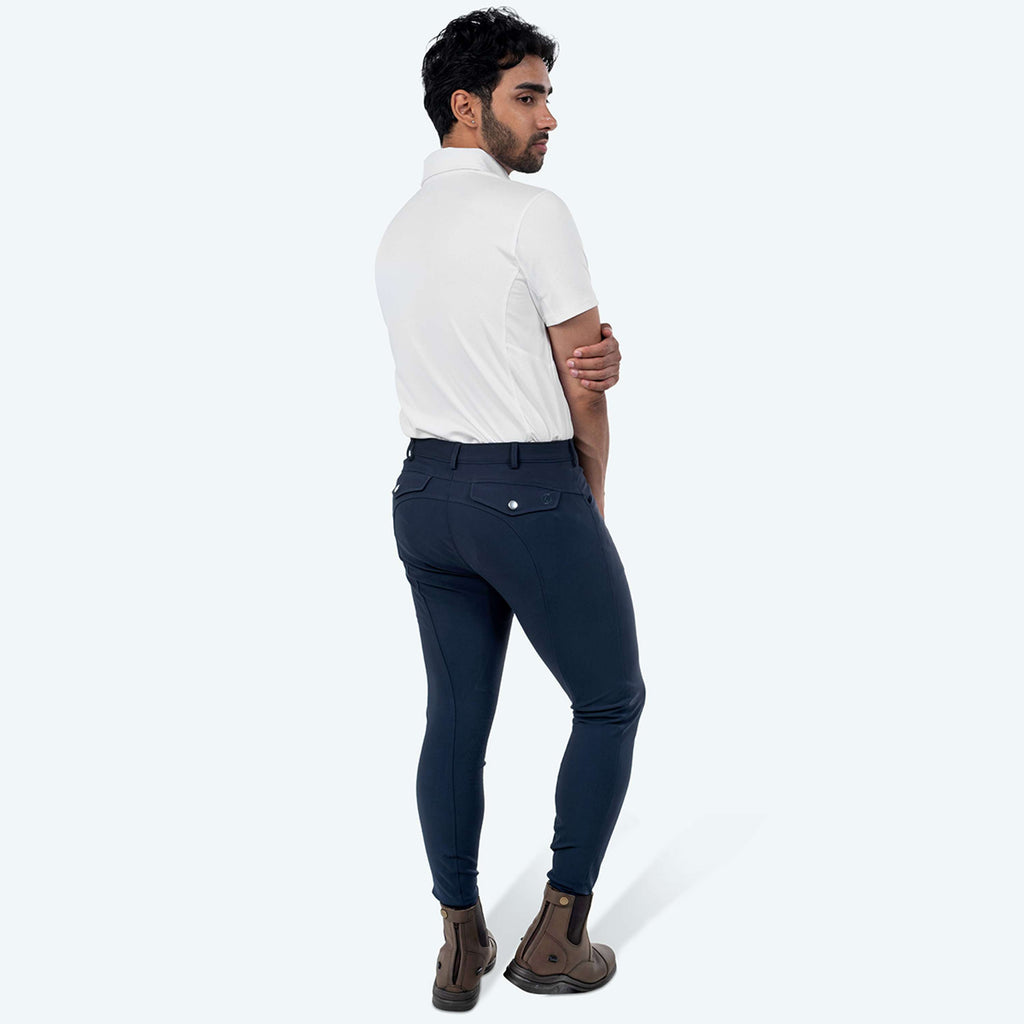 Elvera Equestrian Reithose Dual Core Pro Half Seat Herren Salute
