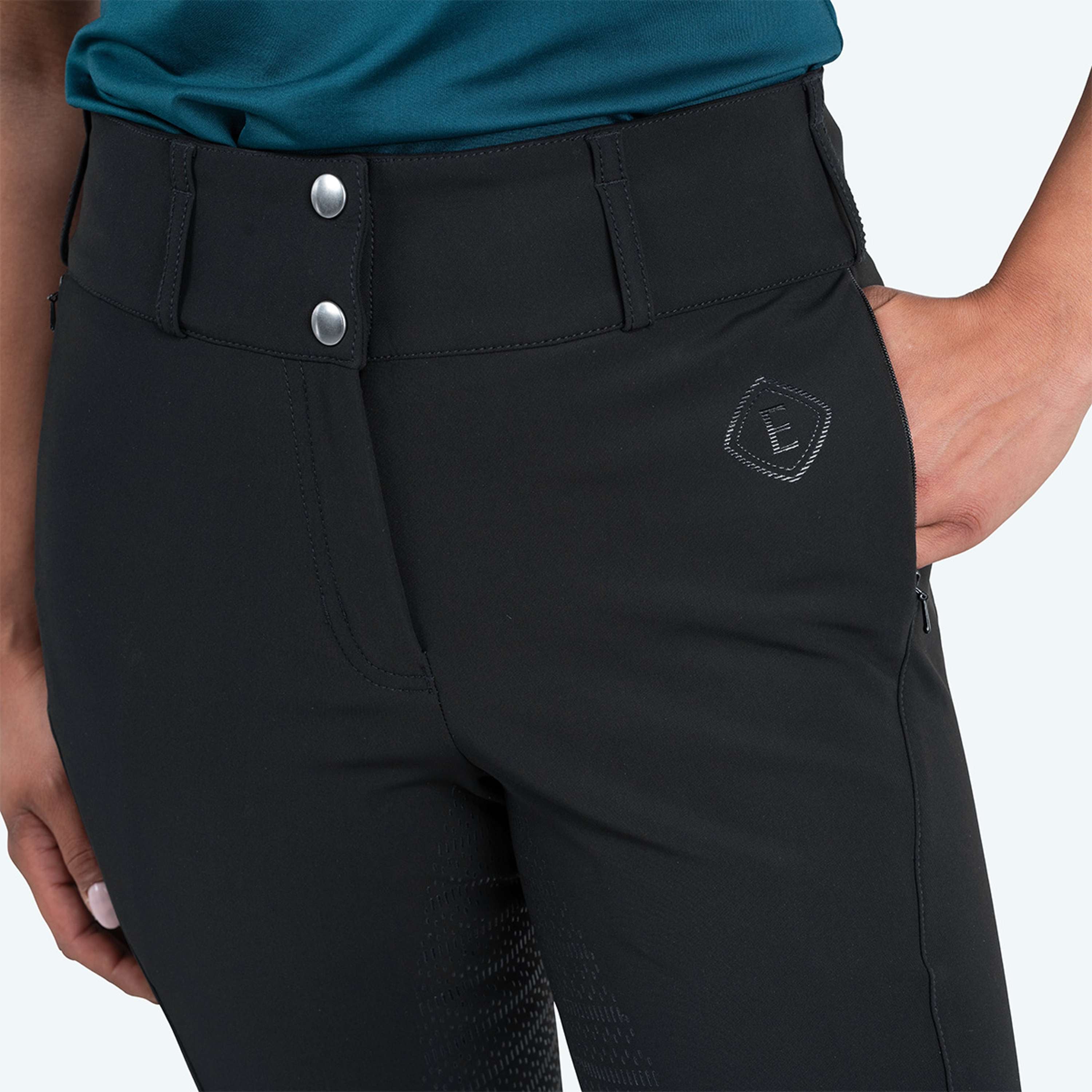 Elvera Equestrian Reithose Dual Core Pro Schwarz