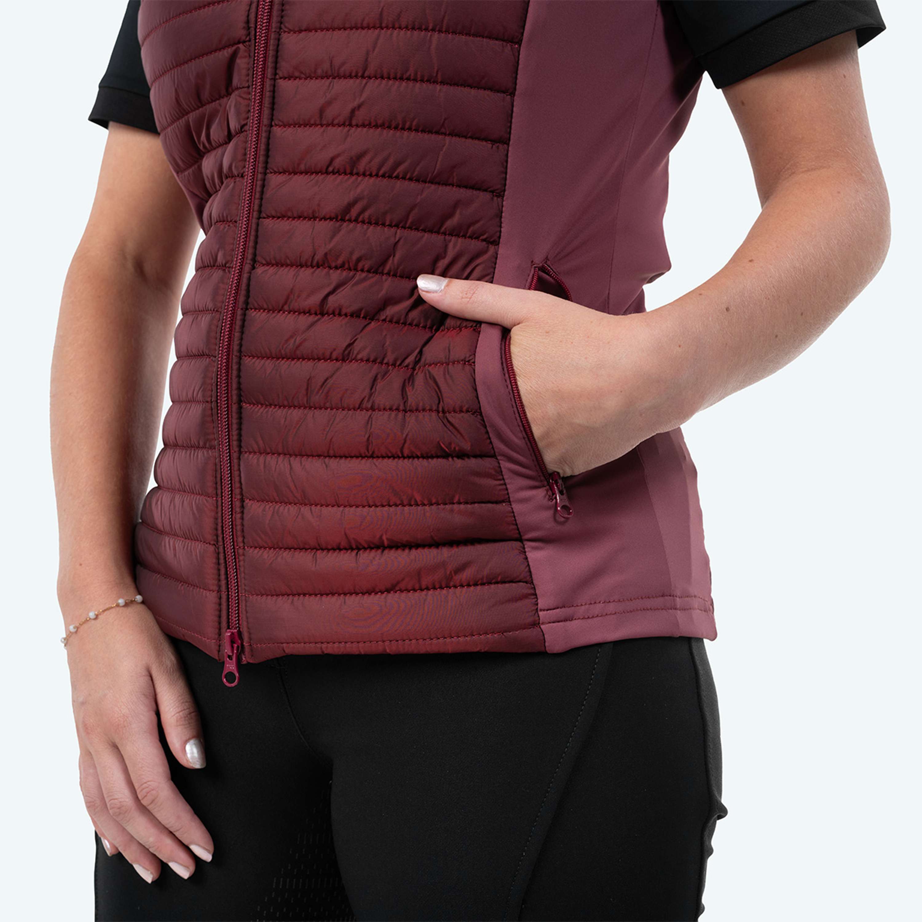 Elvera Equestrian Weste EEBaroness Metalic Burgundy