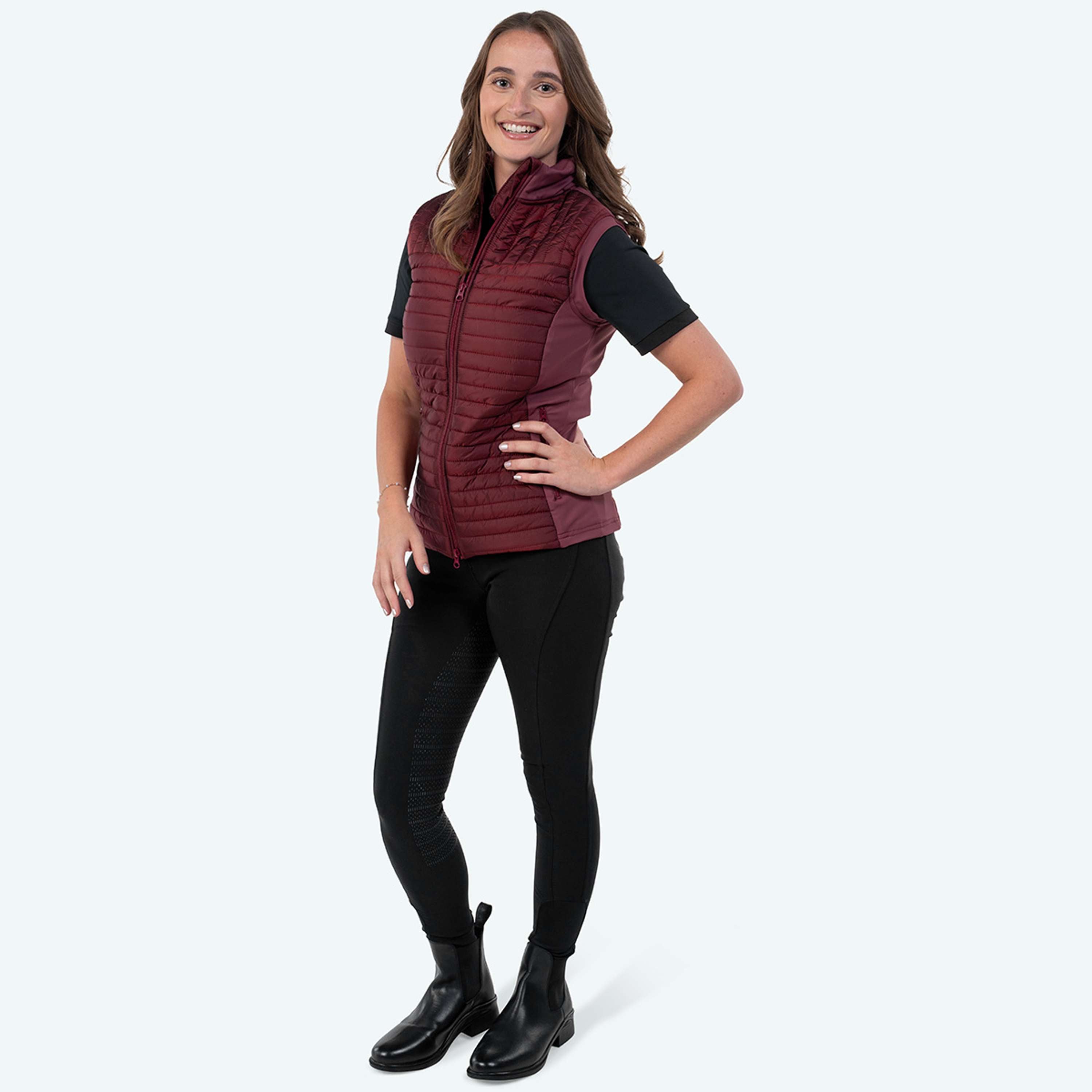 Elvera Equestrian Weste EEBaroness Metalic Burgundy