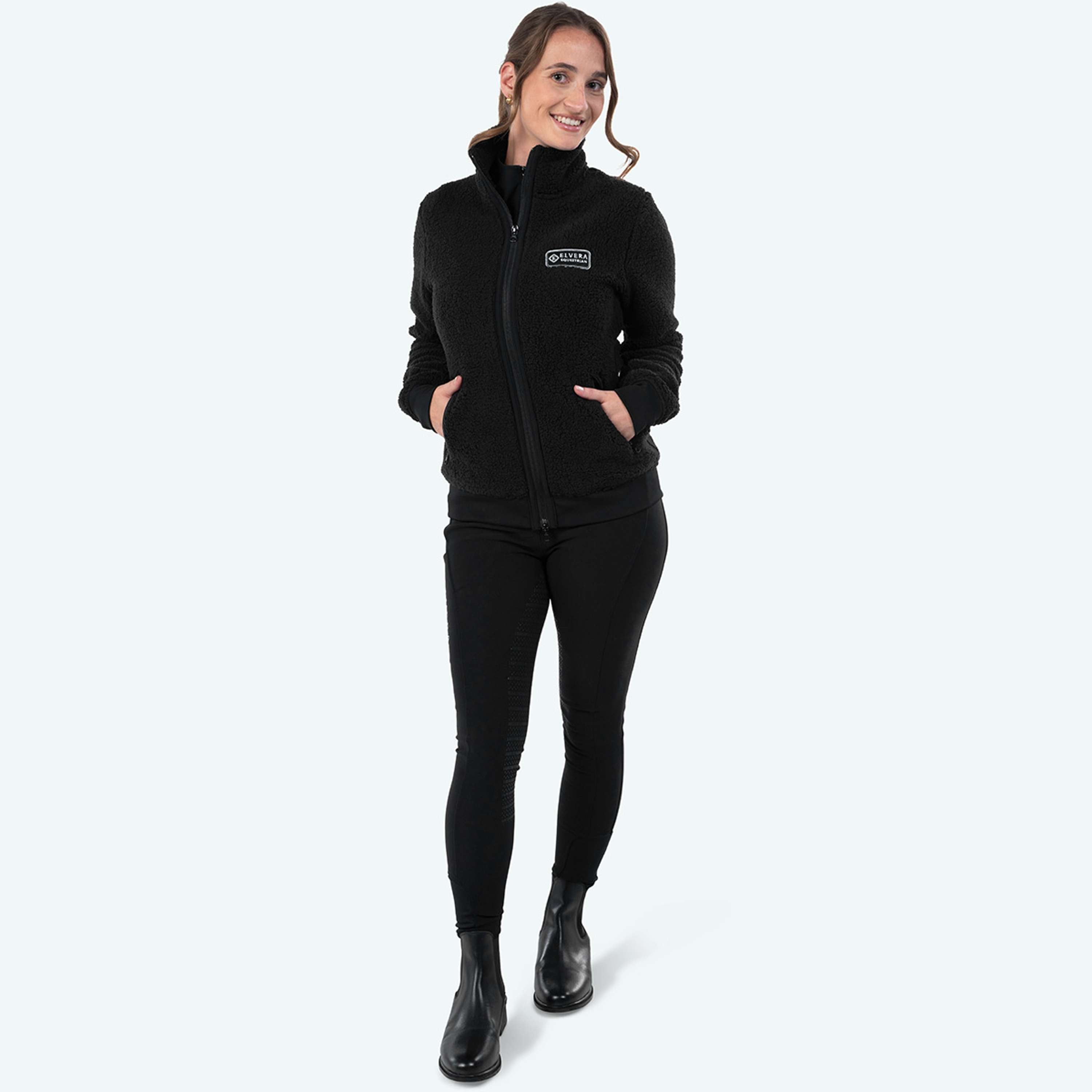 Elvera Equestrian Fleecejacke EEDaphne Schwarz