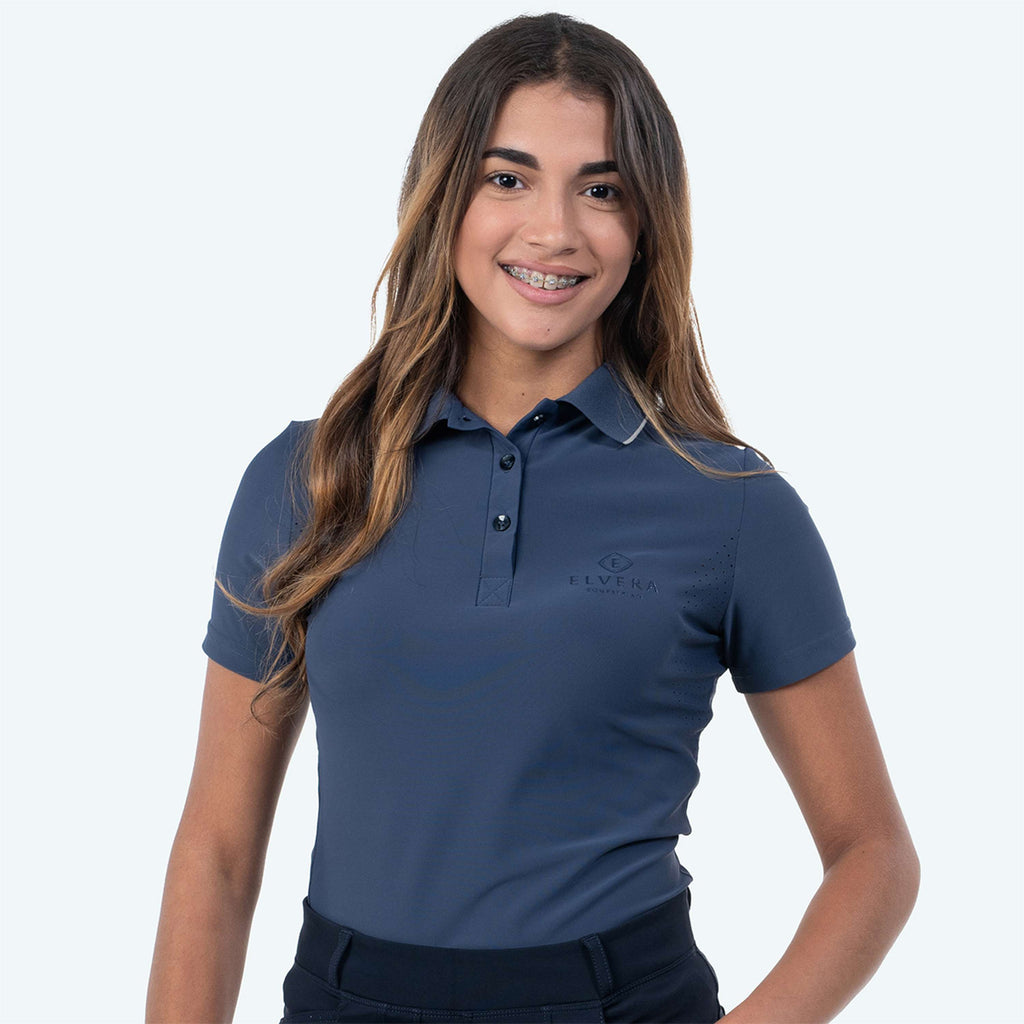 Elvera Equestrian Poloshirt EEKitty Lunar/Moon Indigo