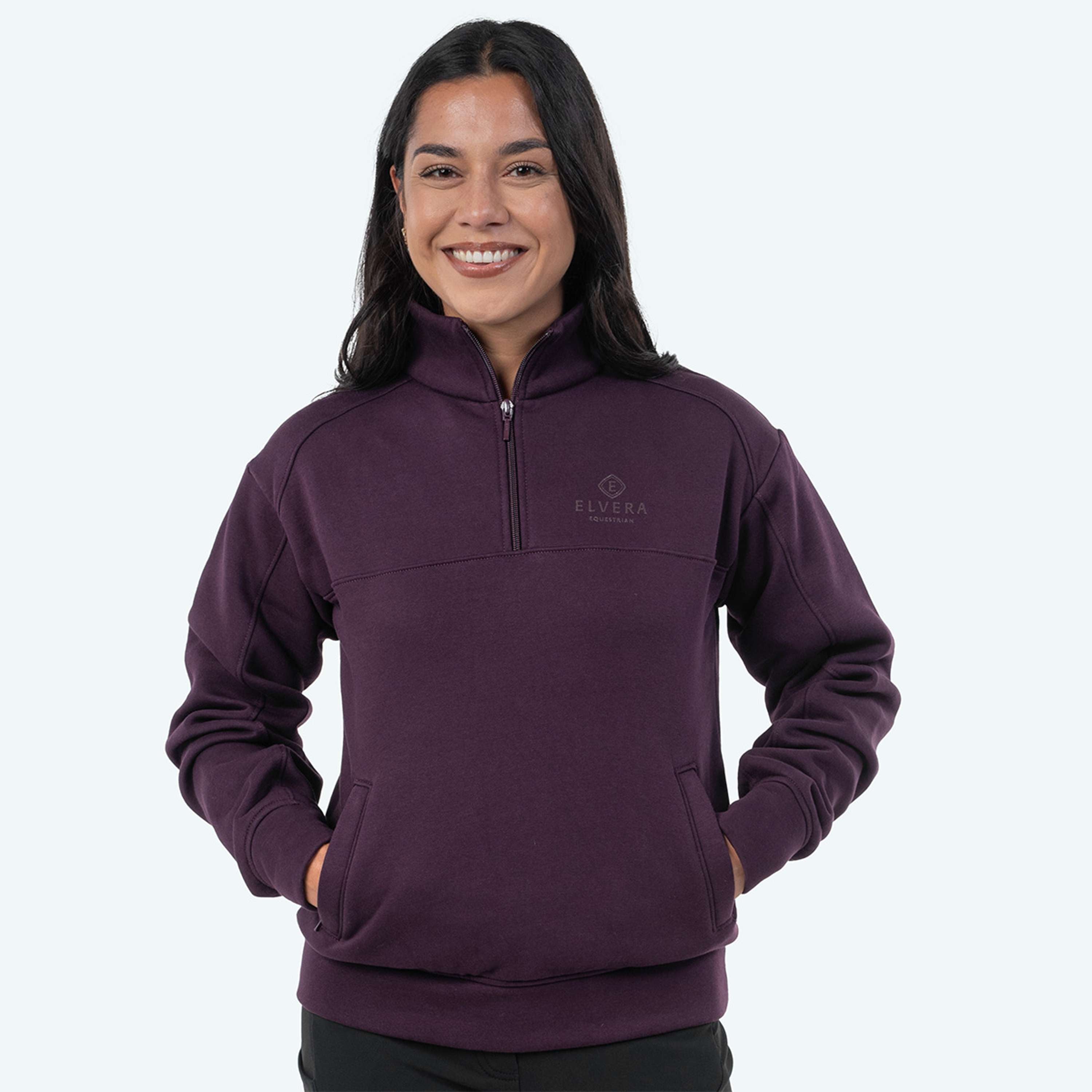Elvera Equestrian Pullover EEHazardstory Pflaumenfarben