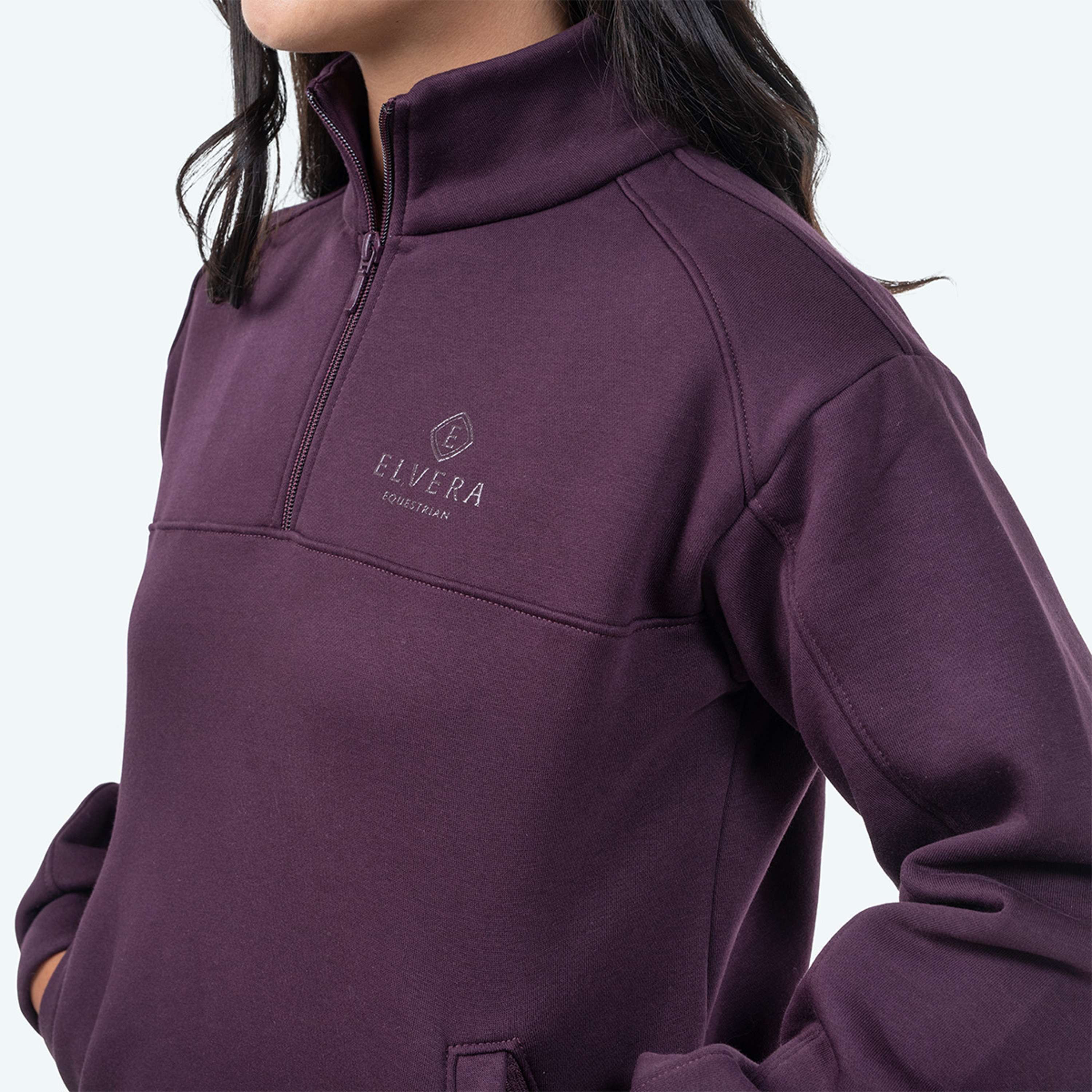 Elvera Equestrian Pullover EEHazardstory Pflaumenfarben