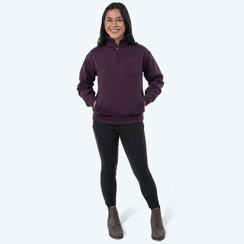 Elvera Equestrian Pullover EEHazardstory Pflaumenfarben