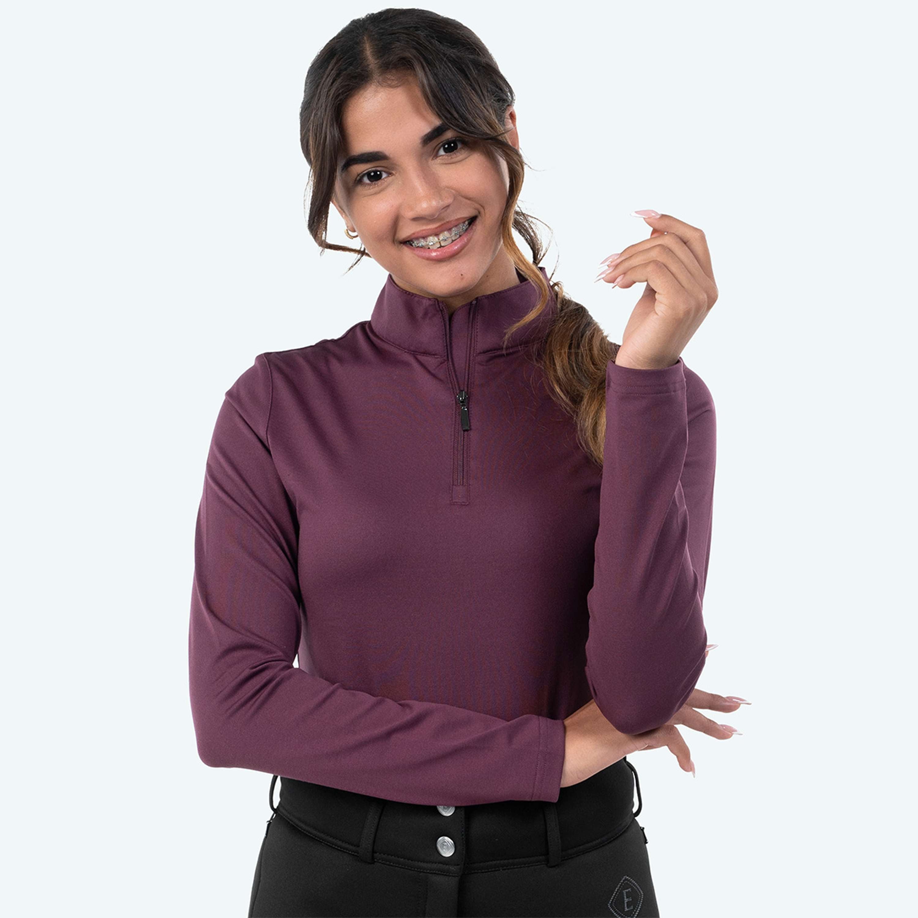 Elvera Equestrian Trainingsshirt EEChanel Aubergine