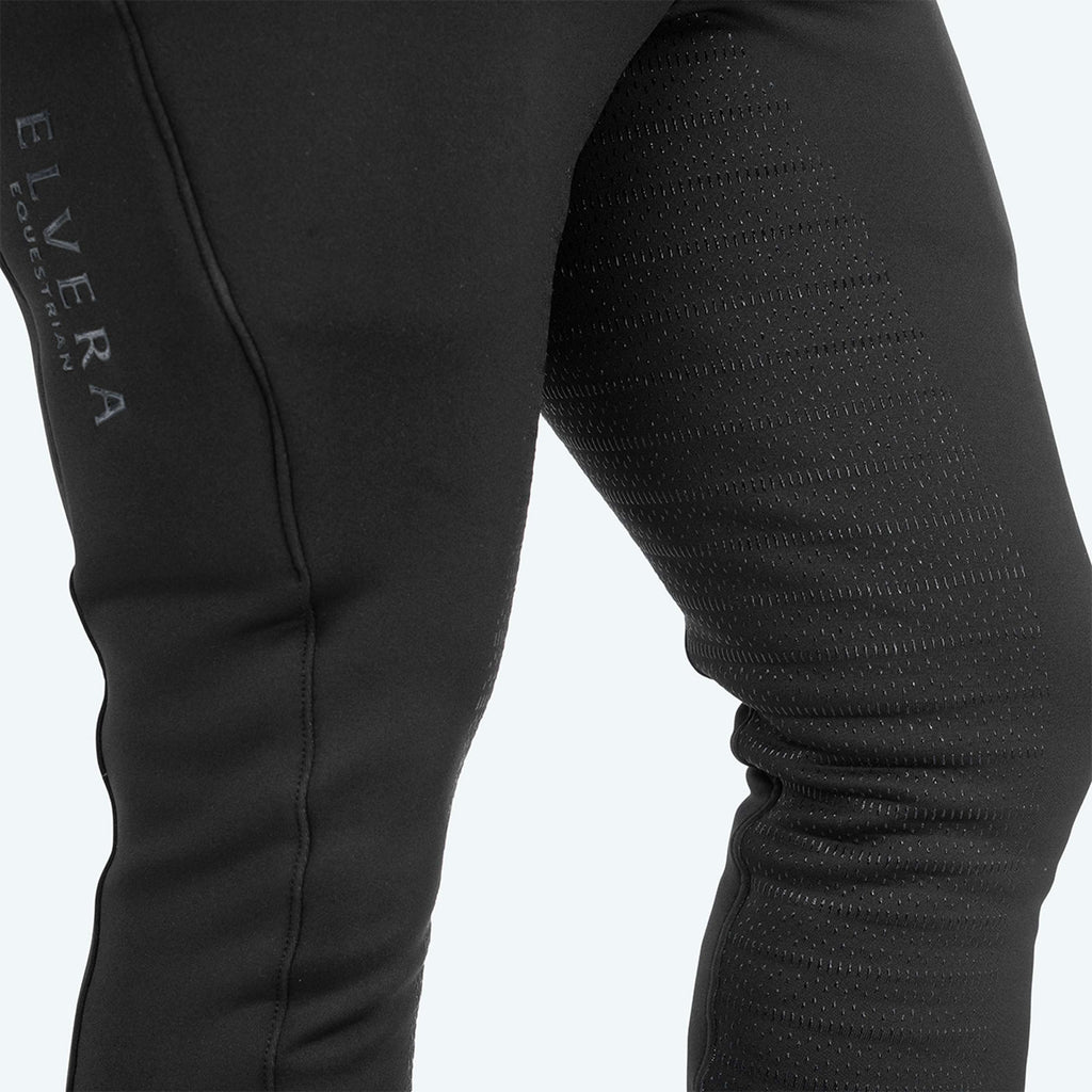 Elvera Equestrian Reithose Teddy Winter Pro Herren Schwarz