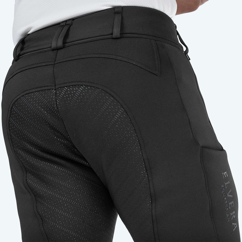Elvera Equestrian Reithose Teddy Winter Pro Herren Schwarz