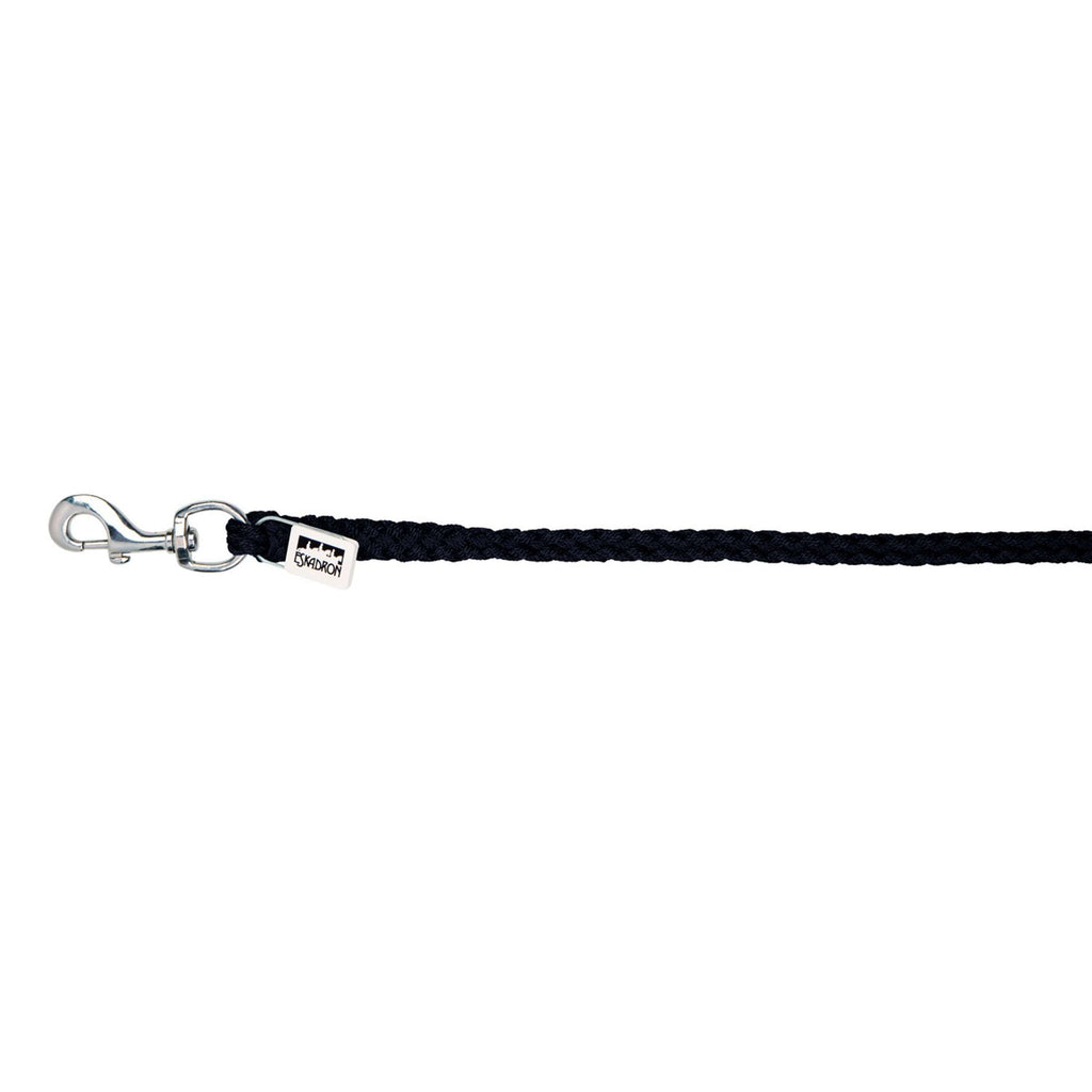 Eskadron Führstrick Classic Nickel Karabinerhaken Schwarz