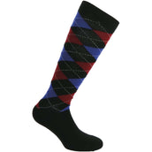 EQUITHÈME Reitsocken Argyle Schwarz/Königsblau