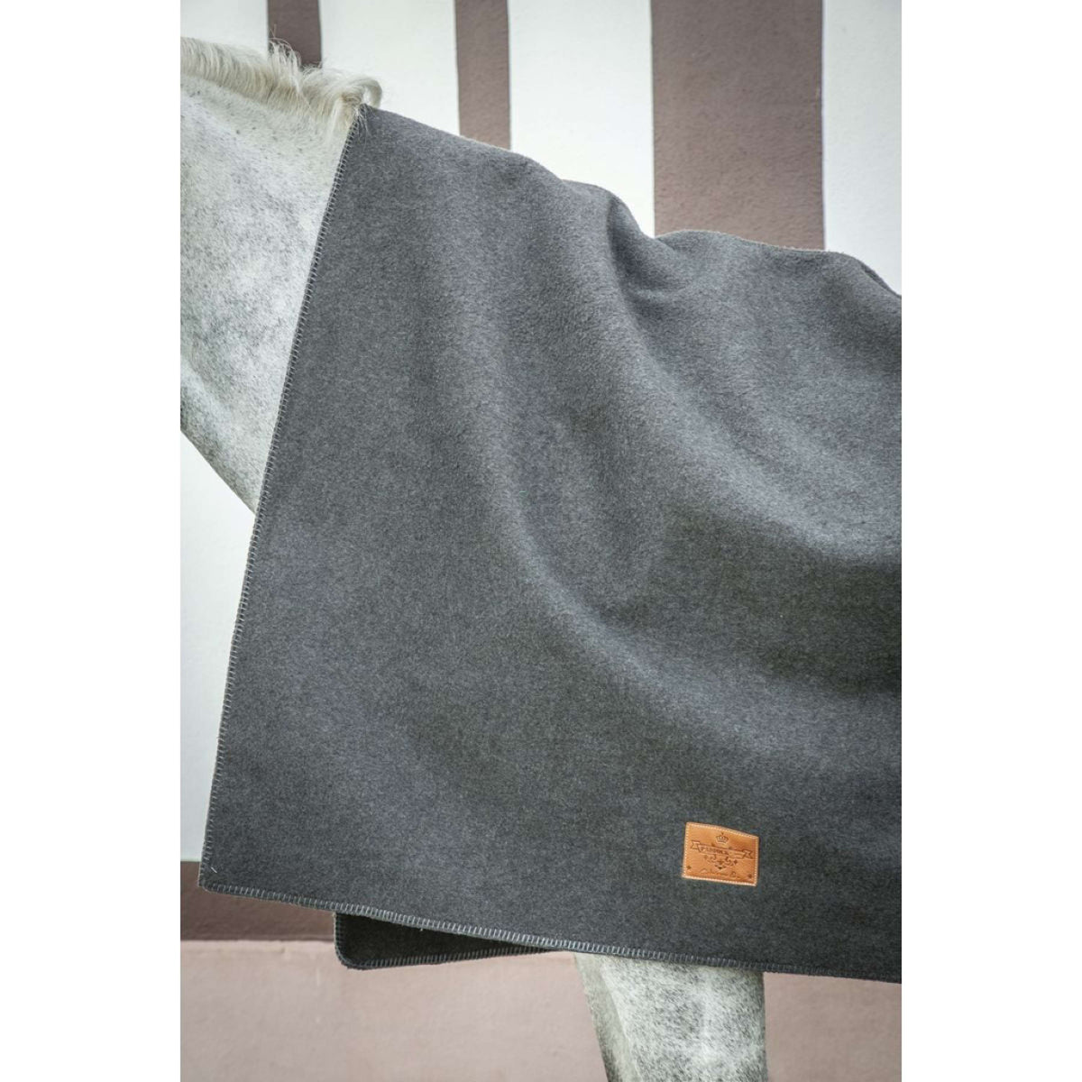 Paddock Decke Wool Quadratisch Grau