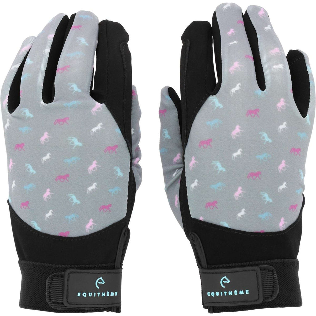 EQUITHÈME Handschuhe Maelle Kinder Grau