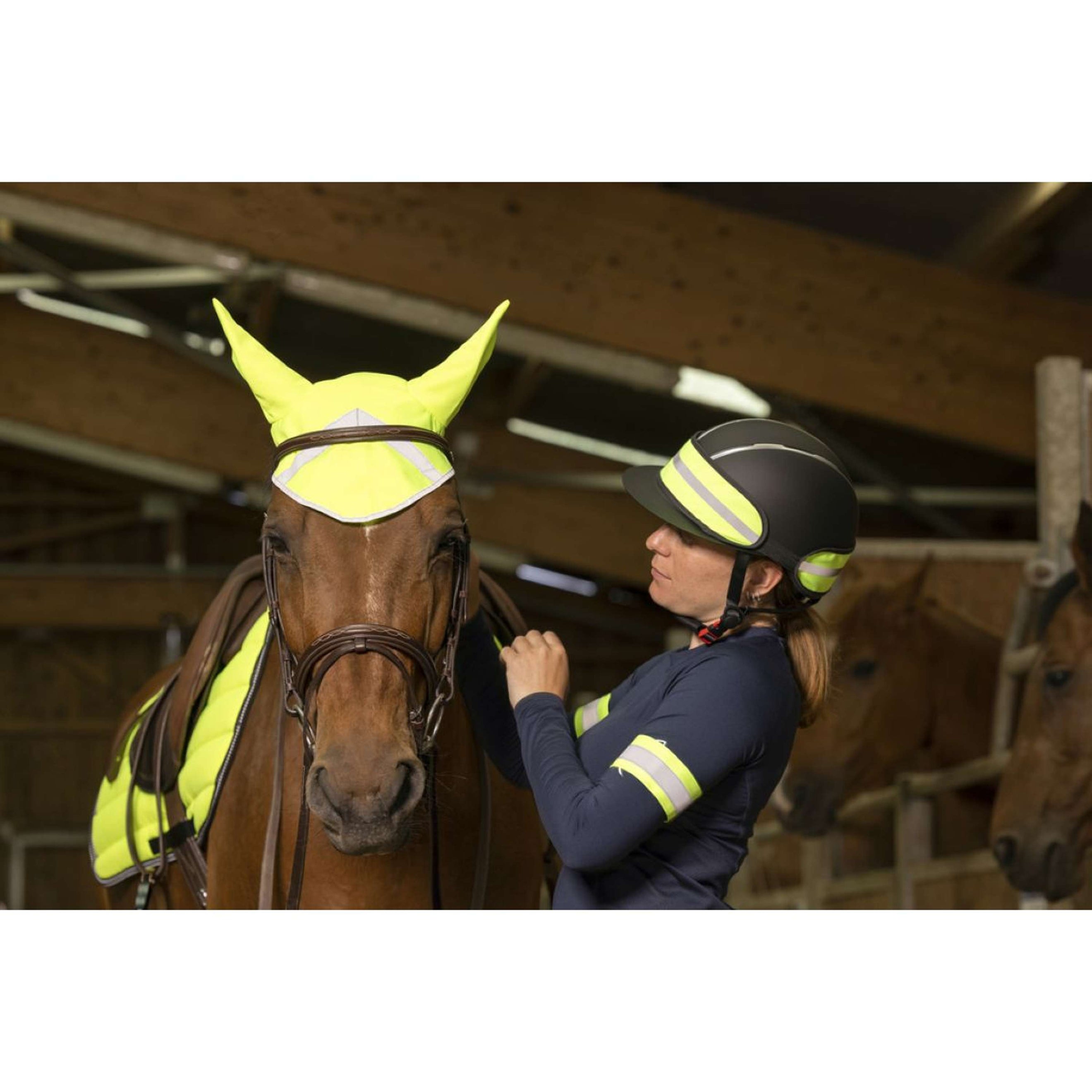 EQUITHÈME Reitkappenband High Visibility Fluor Gelb EQUITHÈME Reitkappenband High Visibility Fluor Gelb