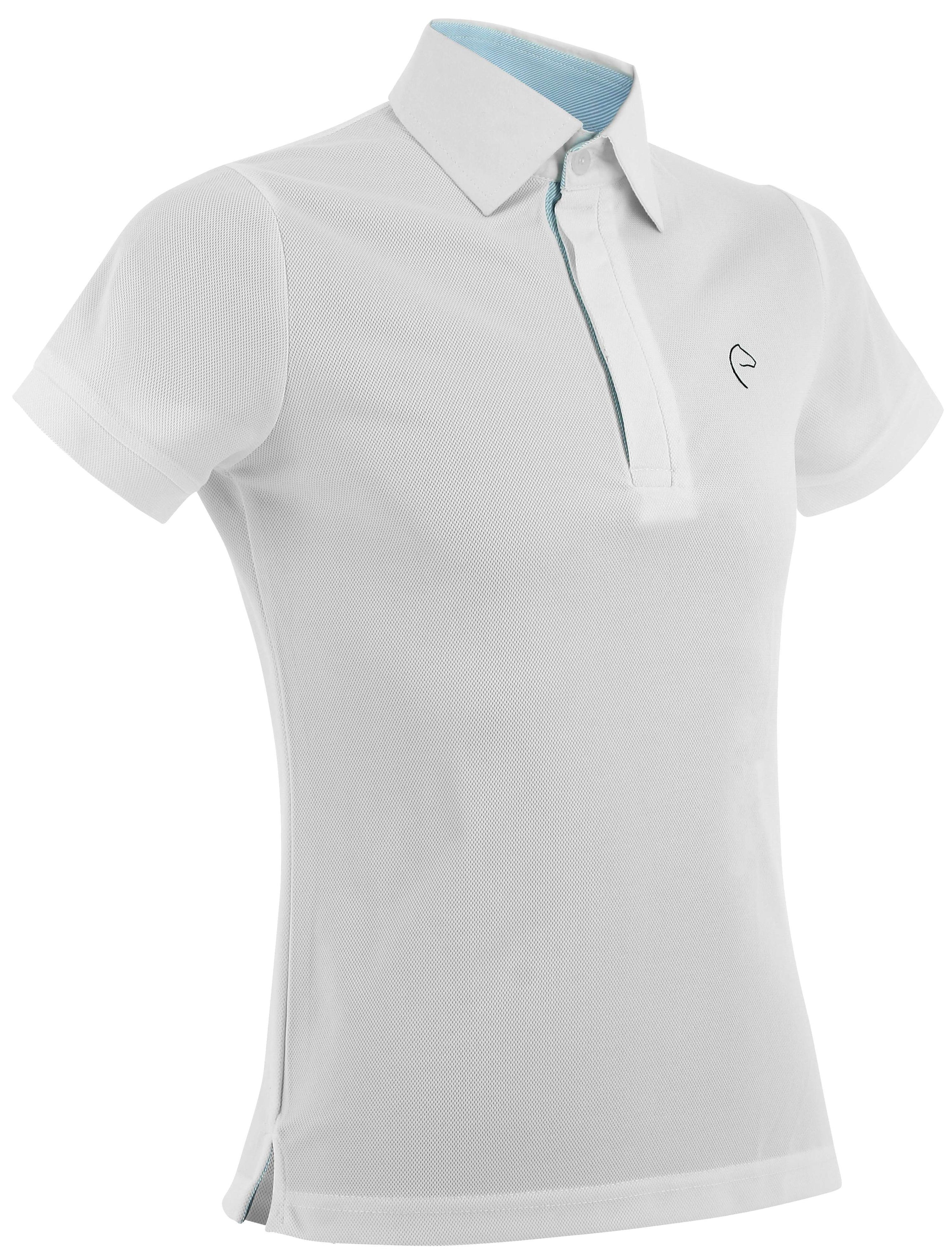 EQUITHÈME Polo Edy Mesh Kids Weiß