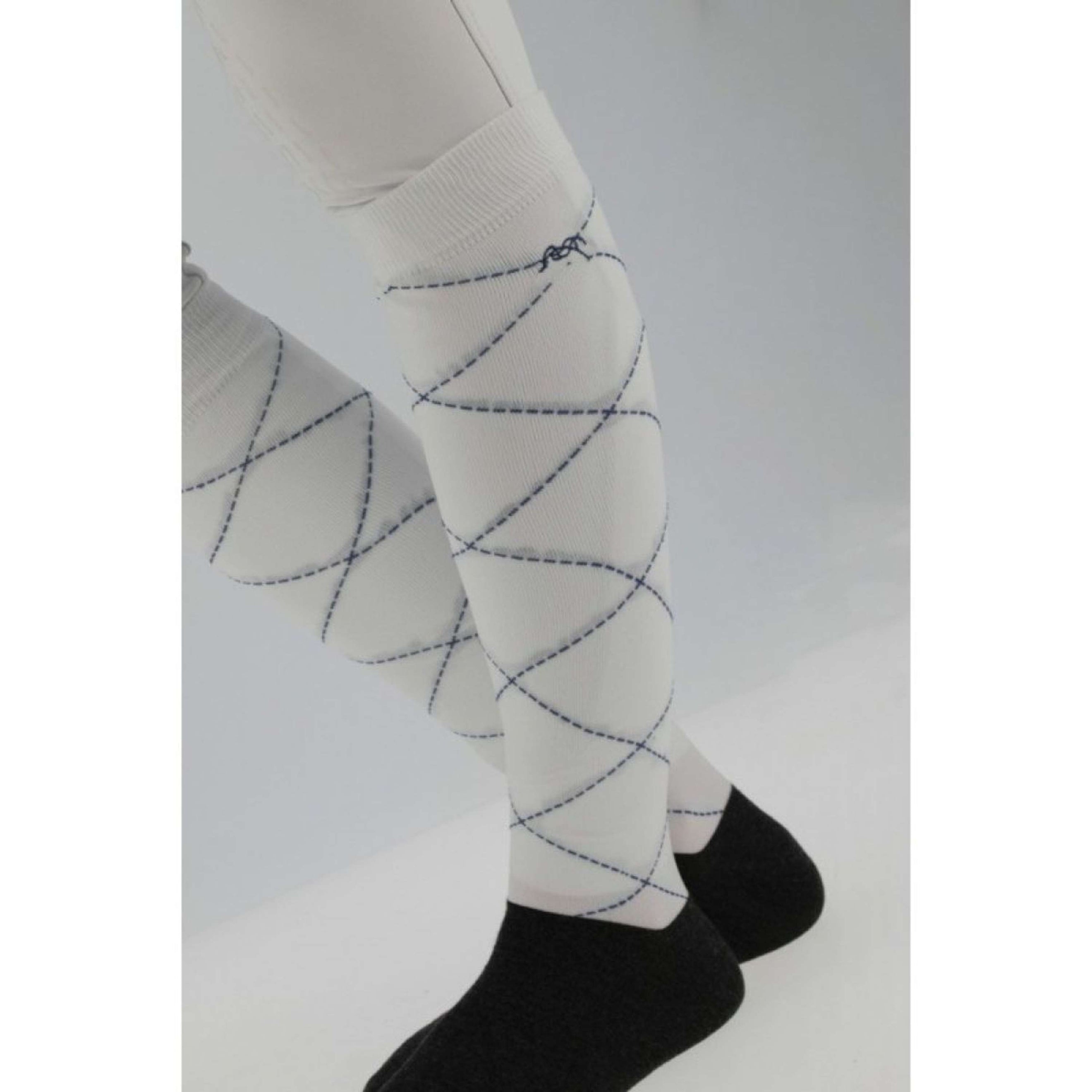 Pénélope Reitsocken Luxe 2 Paar Weiß