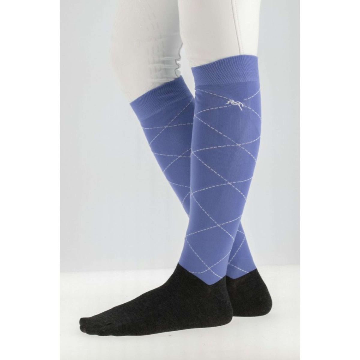 Pénélope Reitsocken Luxe 2 Paar Vintage Blau