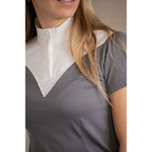 Pénélope Turniershirt Las Honey Kurze Ärmel Grau
