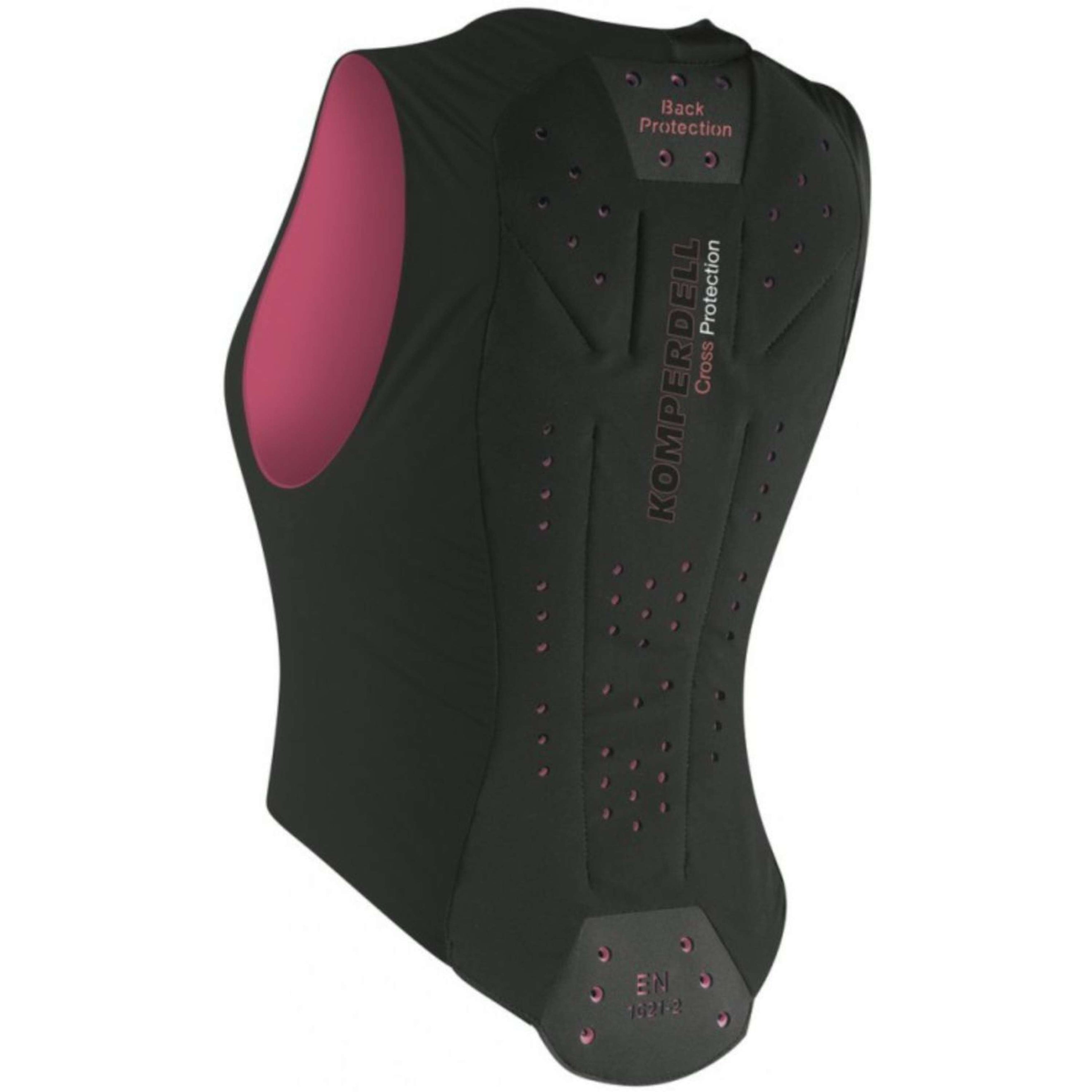 Komperdell Rückenprotector Flexfit Schlank Schwarz/Bordeaux