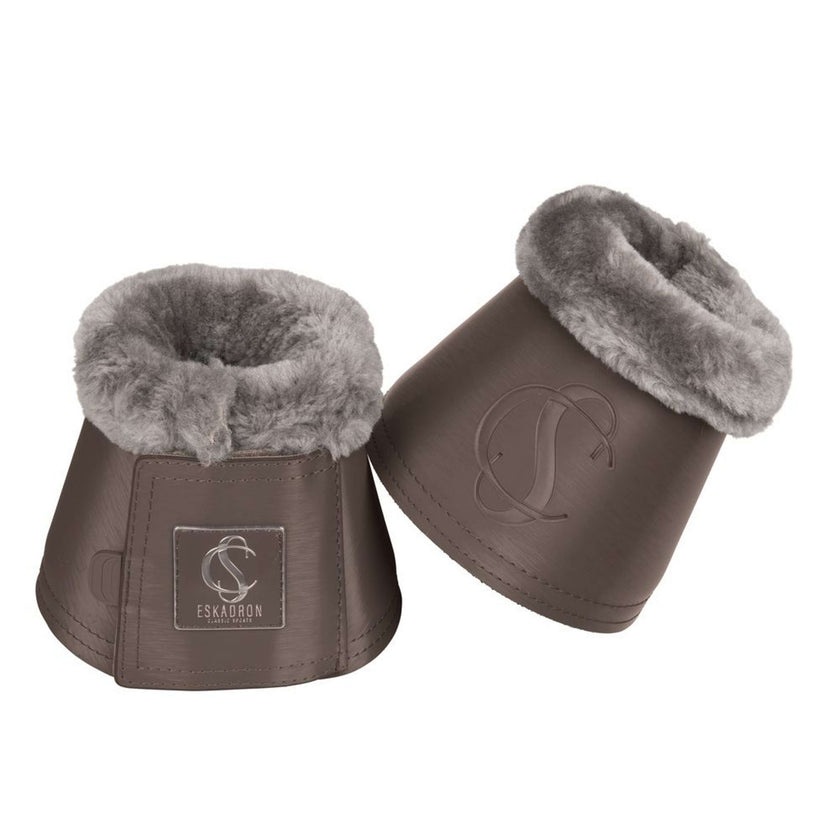 Eskadron Hufglocken Classic Sports Softslate Fauxfur Smoke Taupe