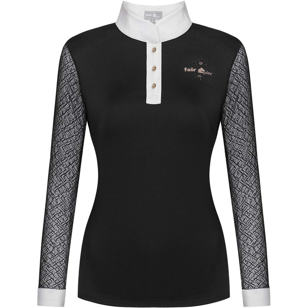 Fair Play Turniershirt Cecile Rosegold Schwarz