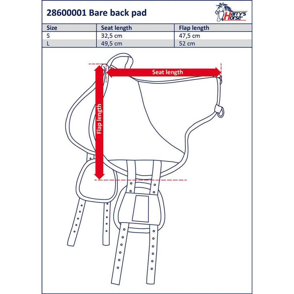 Harry's Horse Bareback pad Schwarz