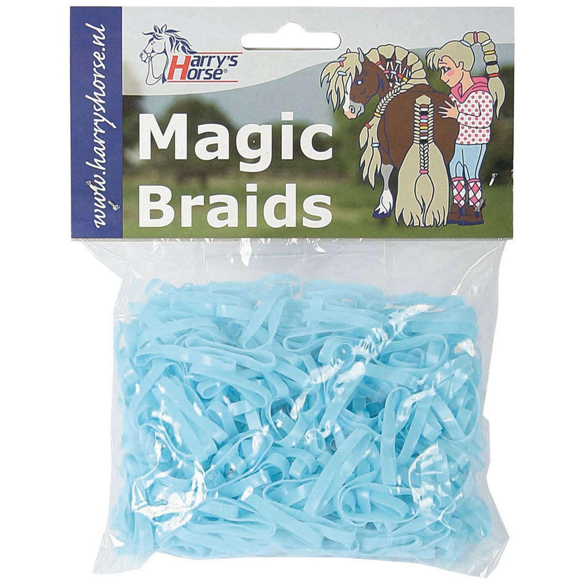 Harry's Horse Einflechtgummis Magic Braids Beutel Licht Blau