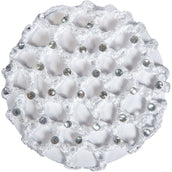 HKM Haarnetz Edelsteine Weiß