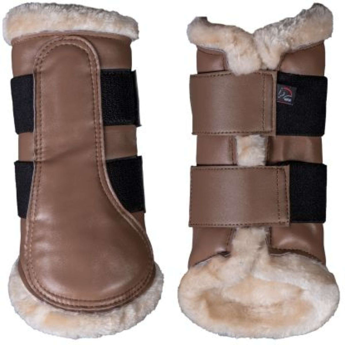 HKM Beinschutz Comfort Premium Fur Taupe