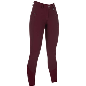 HKM Reithose Livigno Full Grip Bordeaux