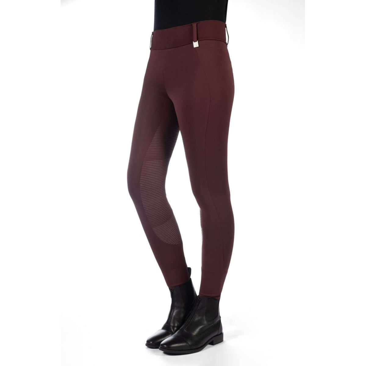 HKM Reitleggings Livigno Full Grip Bordeaux