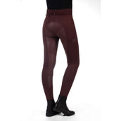 HKM Reitleggings Livigno Full Grip Bordeaux